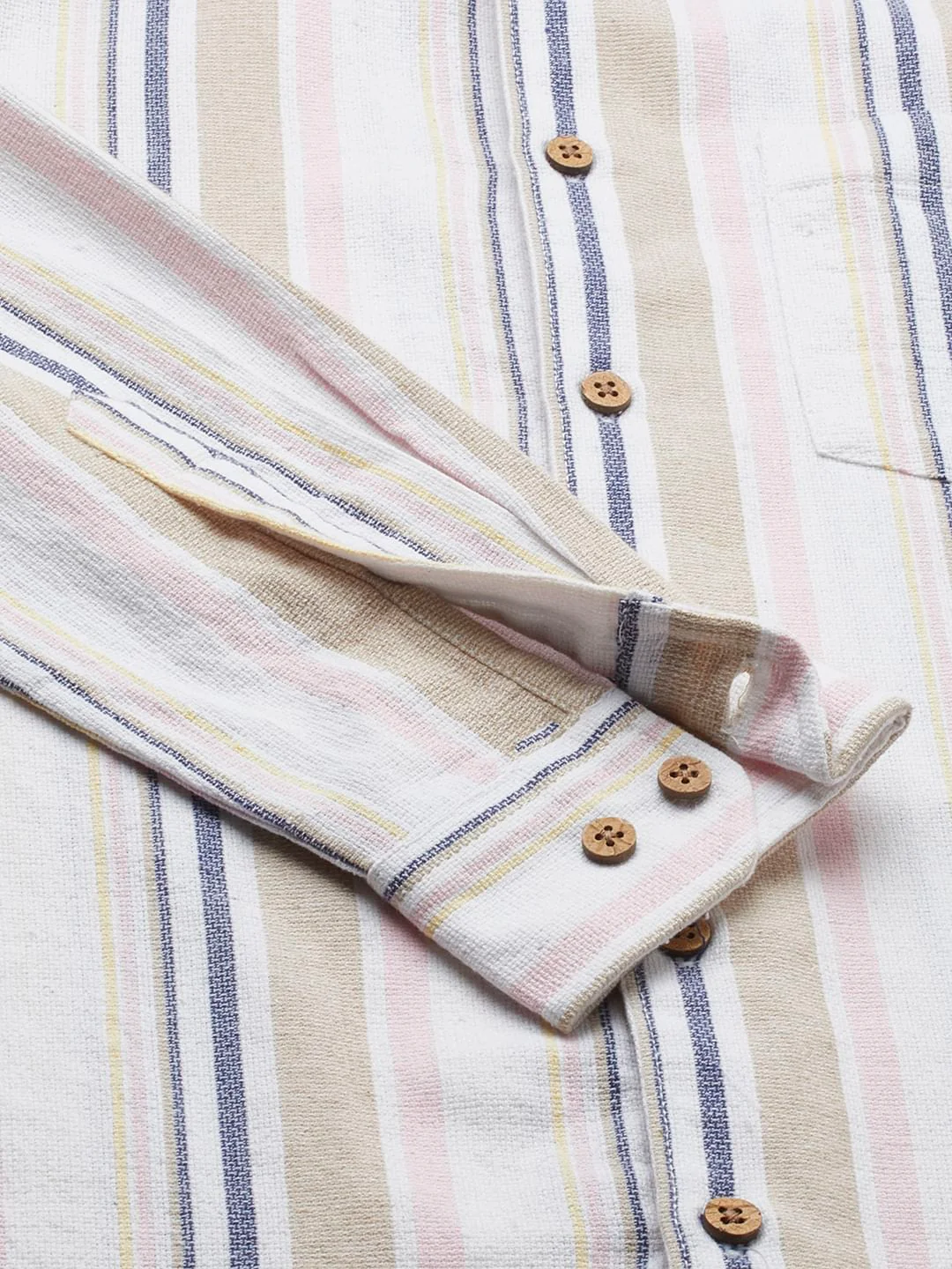 Classic Multicolour Striped Shirt - Image 8
