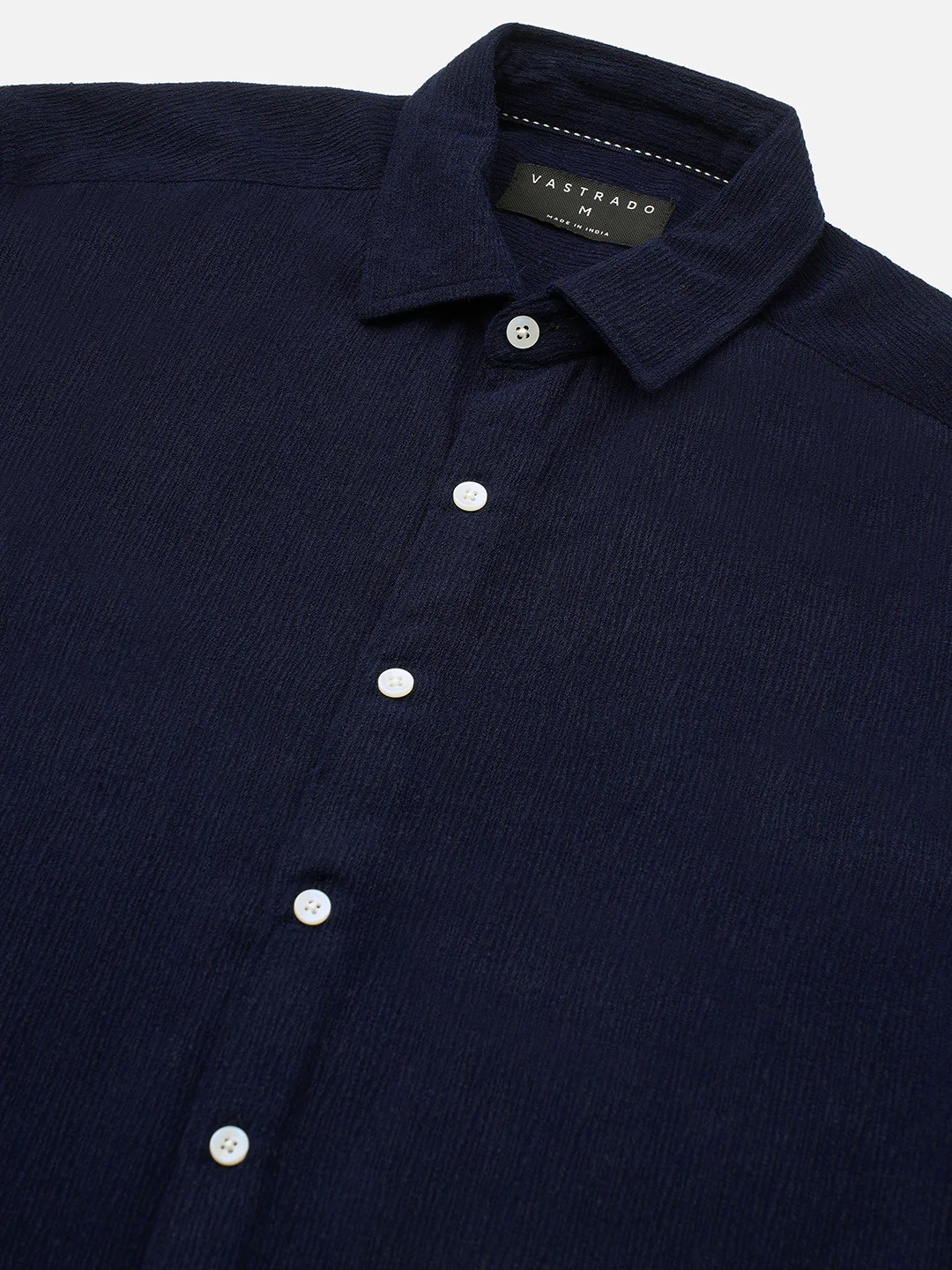 Classic Nocturne Blue Crepe Shirt - Image 3