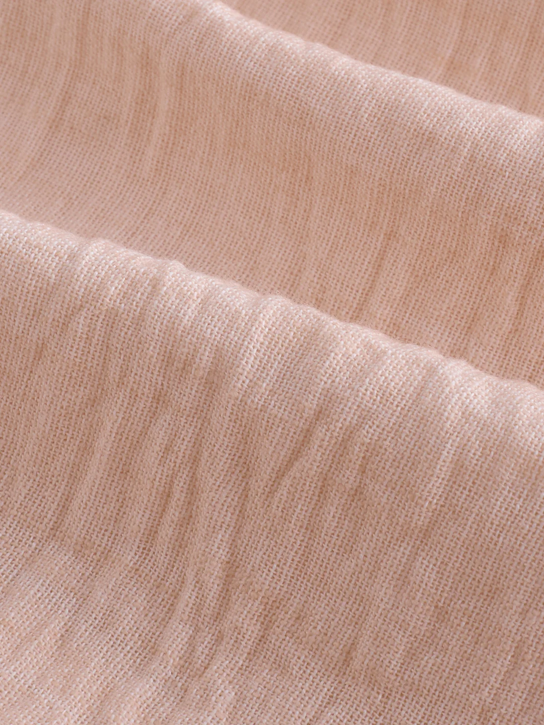 Classic Peach Center Seam Crinkled Oversized Polo Shirt - Image 8