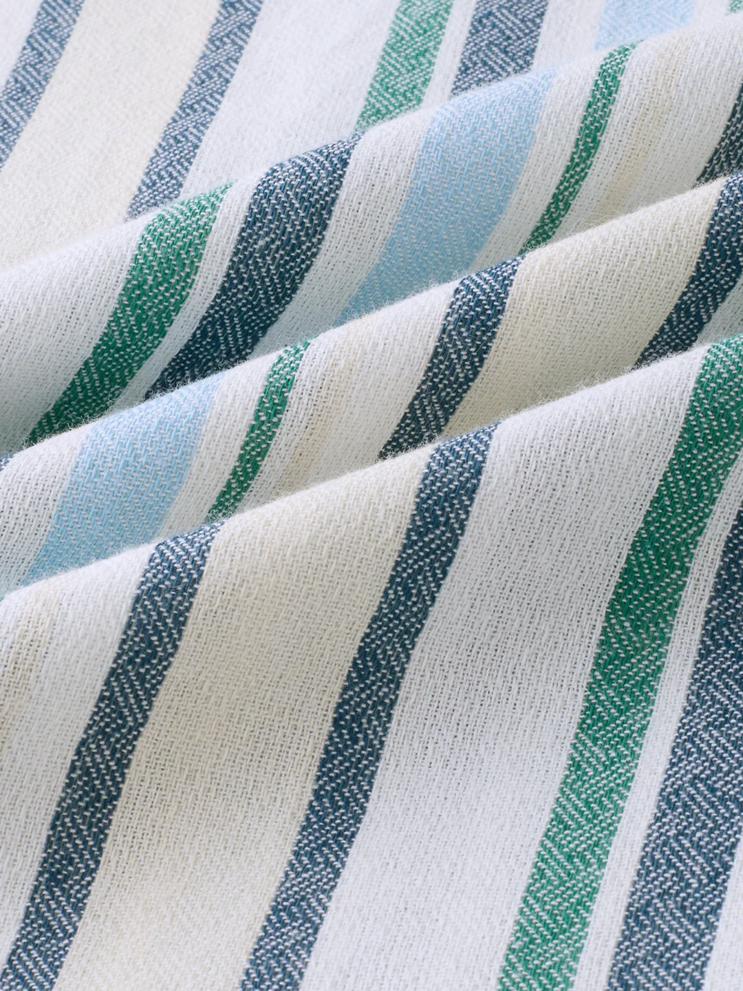 Classic Riviera Aqua Striped Kurta - Image 9