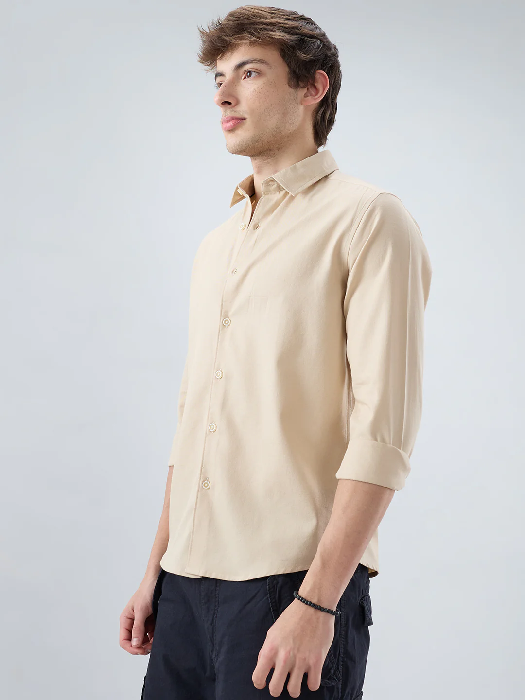 Classic Sand Beige Everyday Shirt - Image 6
