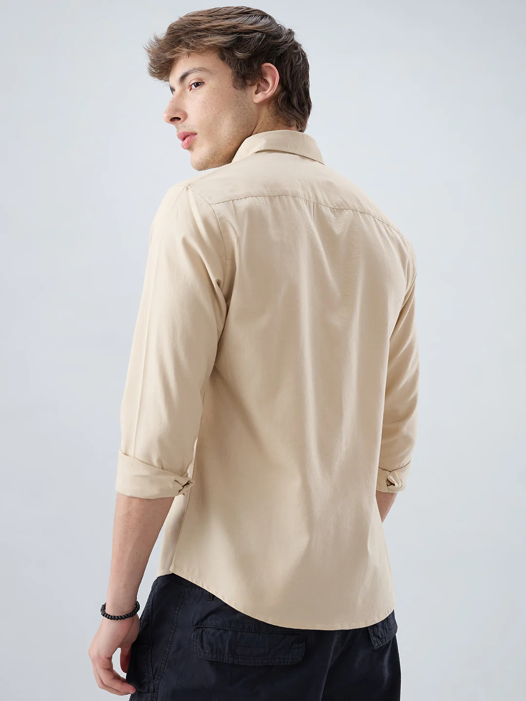 Classic Sand Beige Everyday Shirt - Image 7