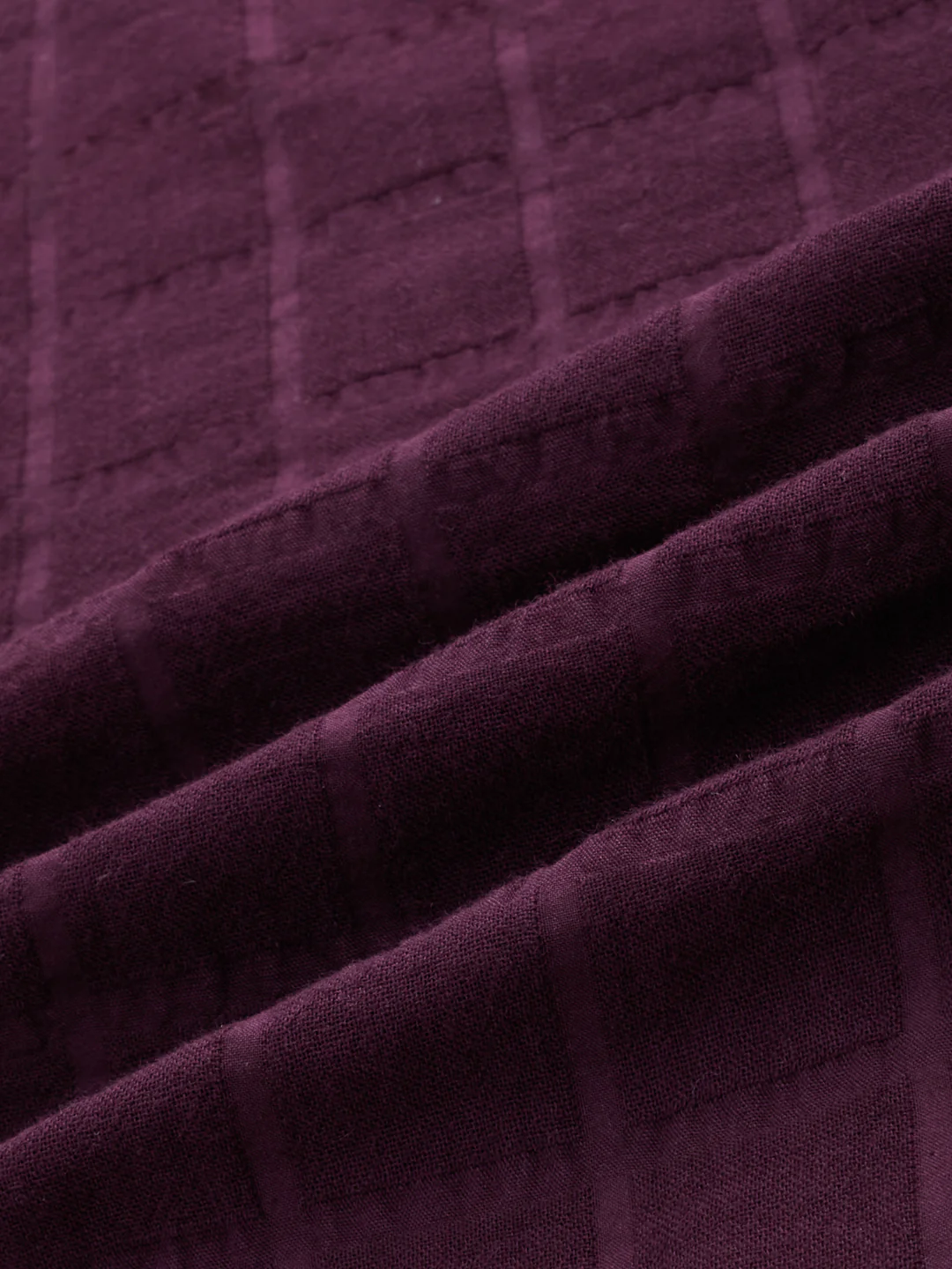 Classic Wine Double Cloth Seersucker Shirt - Image 3