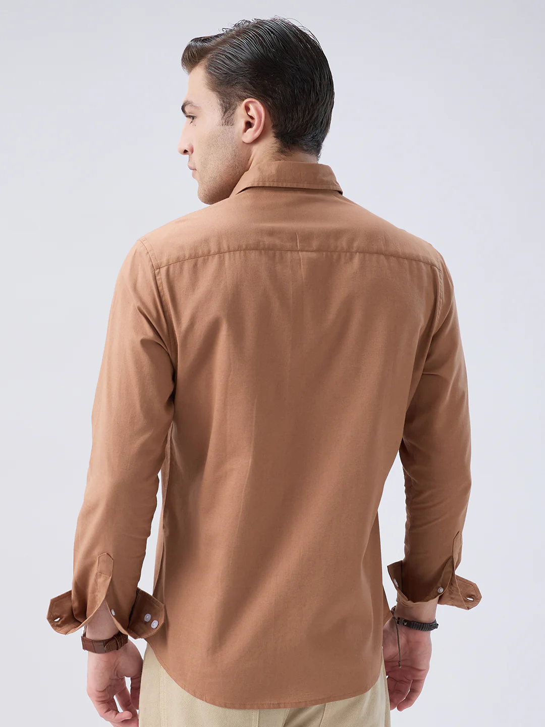 Clay Brown Slub Essence Shirt - Image 7