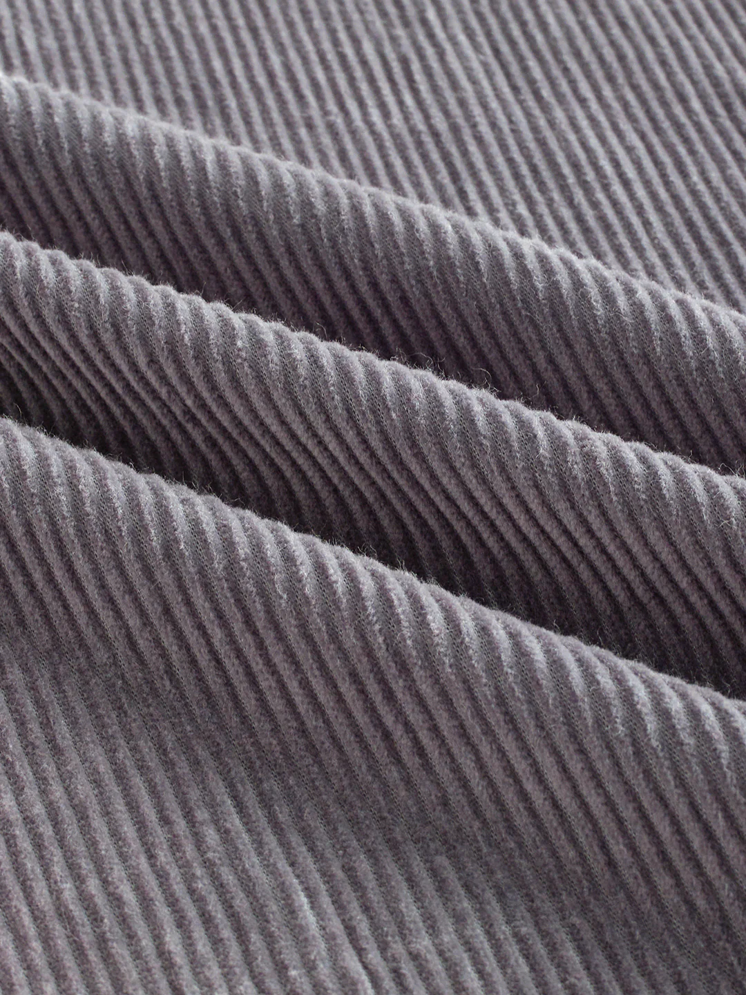 Cloud Grey Structured Corduroy Double Pocket Overshirt - Image 9