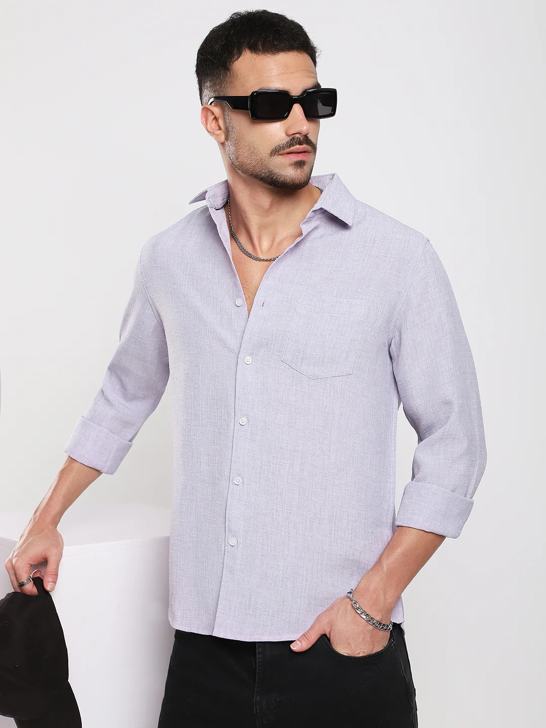 Cloud Lavender Everyday Luxe Shirt - Image 4
