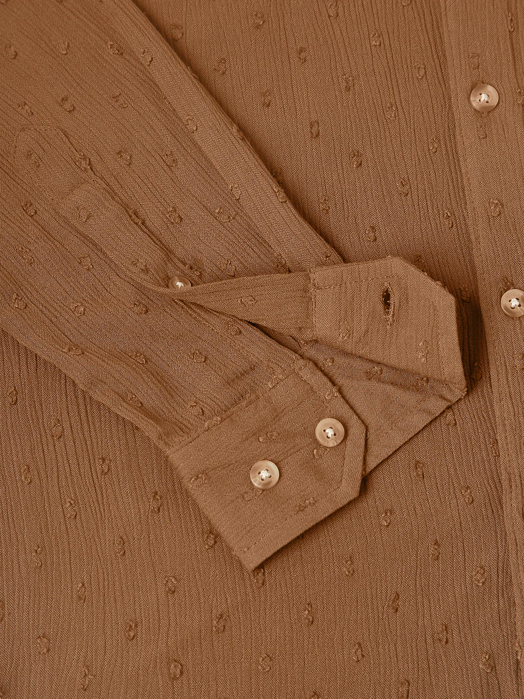 Cocoa Brown Swiss Dobby Shirt - Image 9