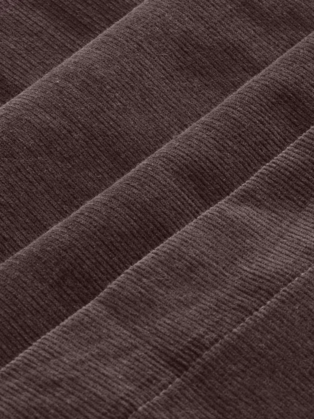 Coffee Brown Corduroy Tapered Trousers - Image 8