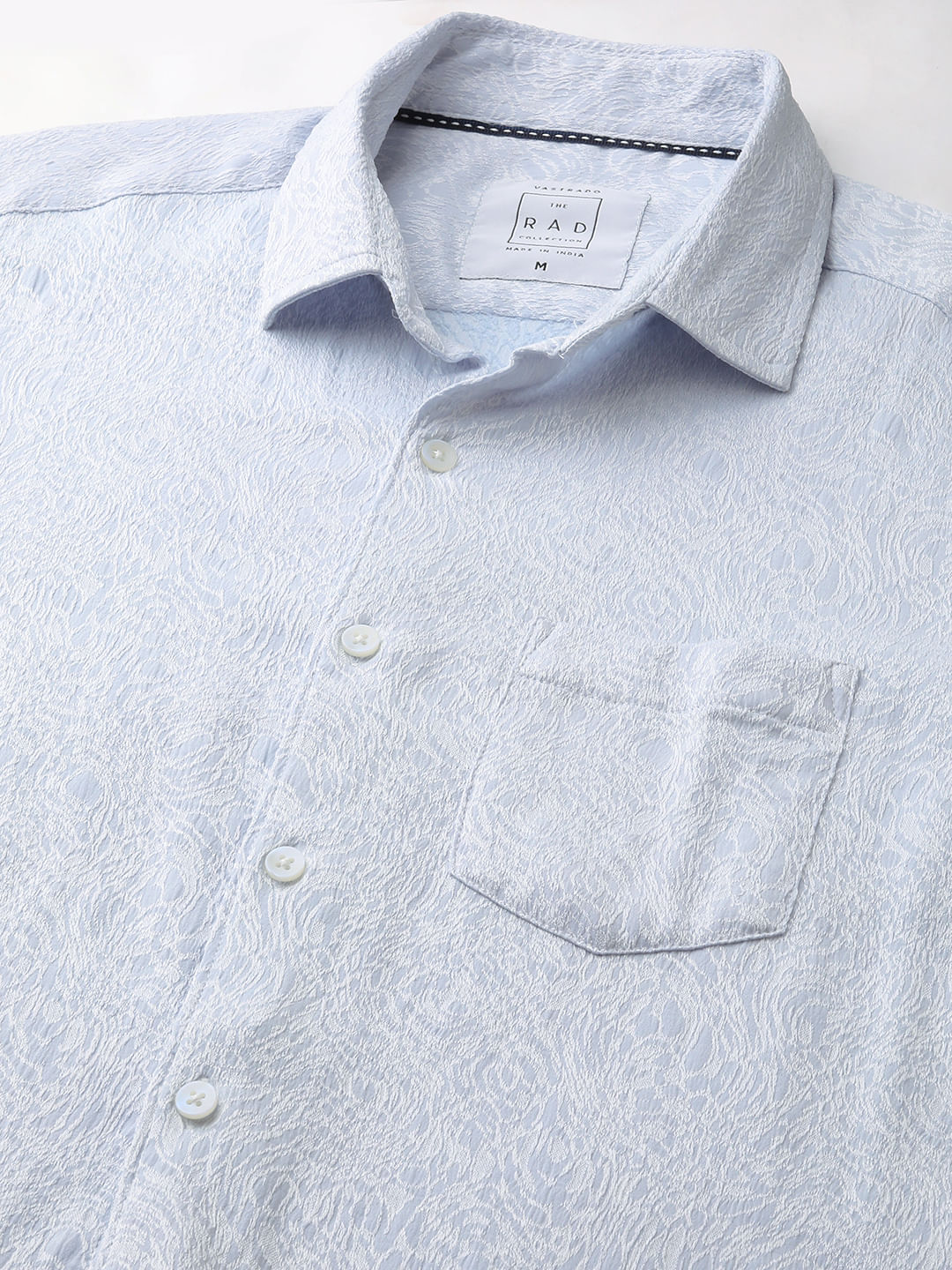Columbia Blue Jacquard Shirt - Image 9