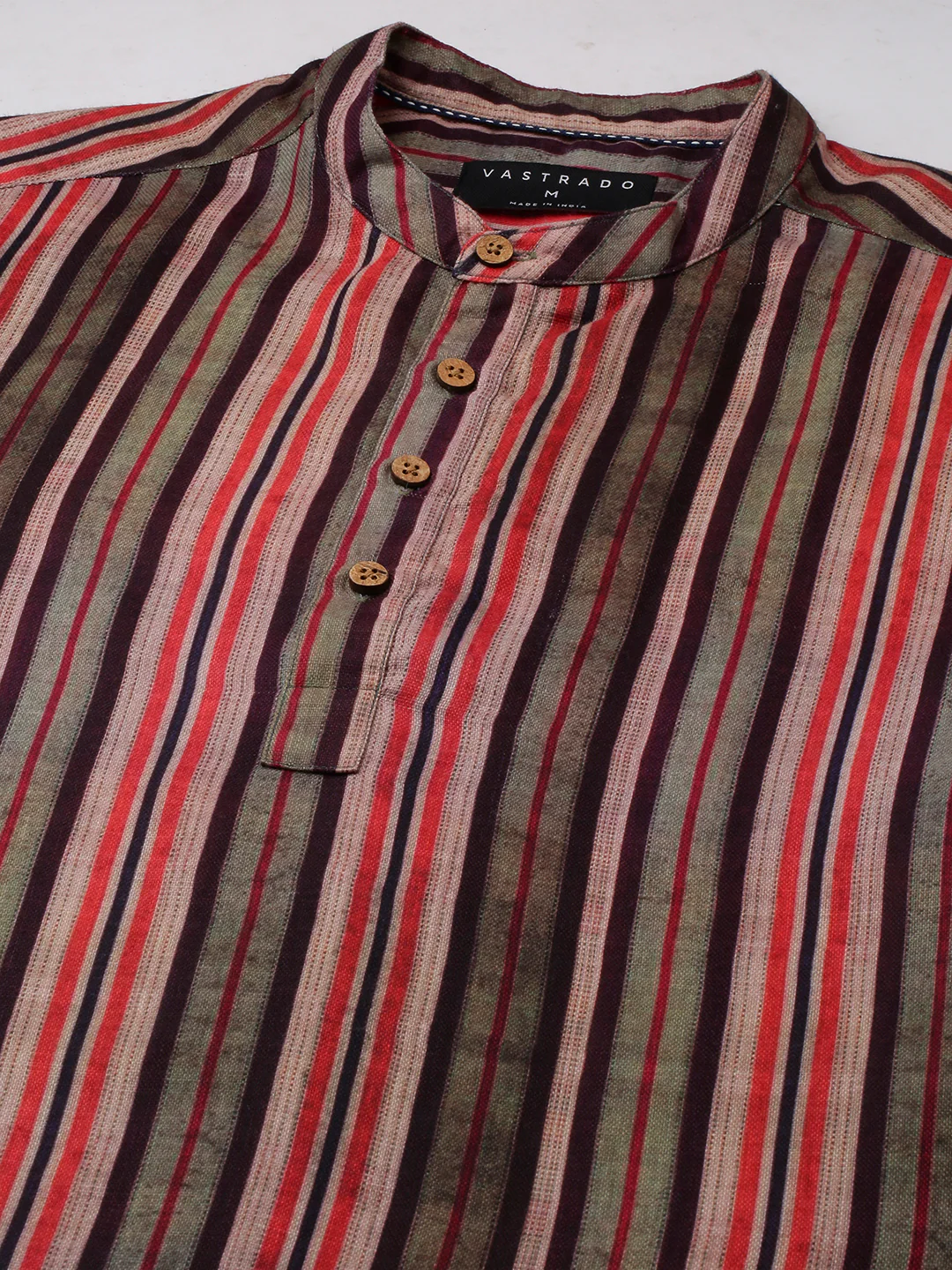Contemporary Striped Multicolour Kurta - Image 8