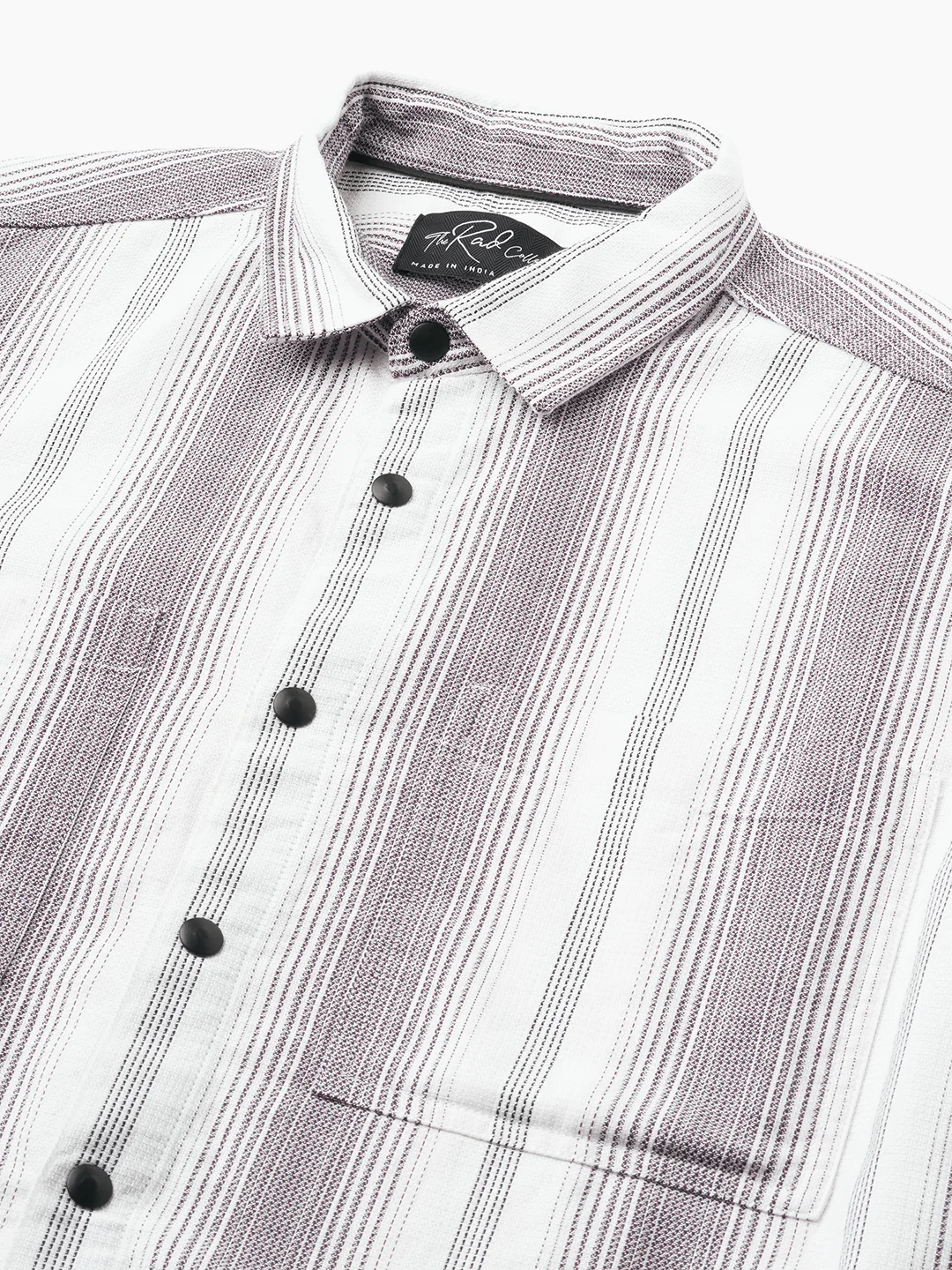 Contrast Echo Stripescape Double Pocket Shirt - Image 3
