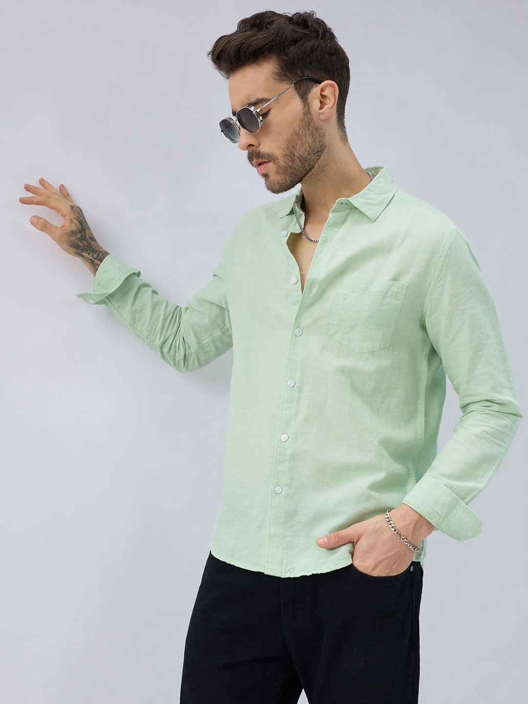 Cool Pastel Green Shirt - Image 2