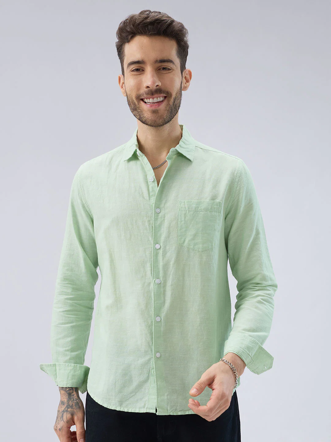 Cool Pastel Green Shirt - Image 4