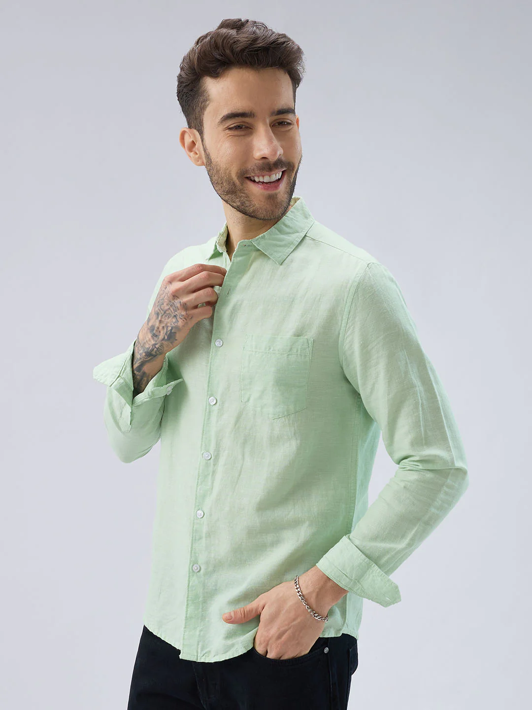 Cool Pastel Green Shirt - Image 5