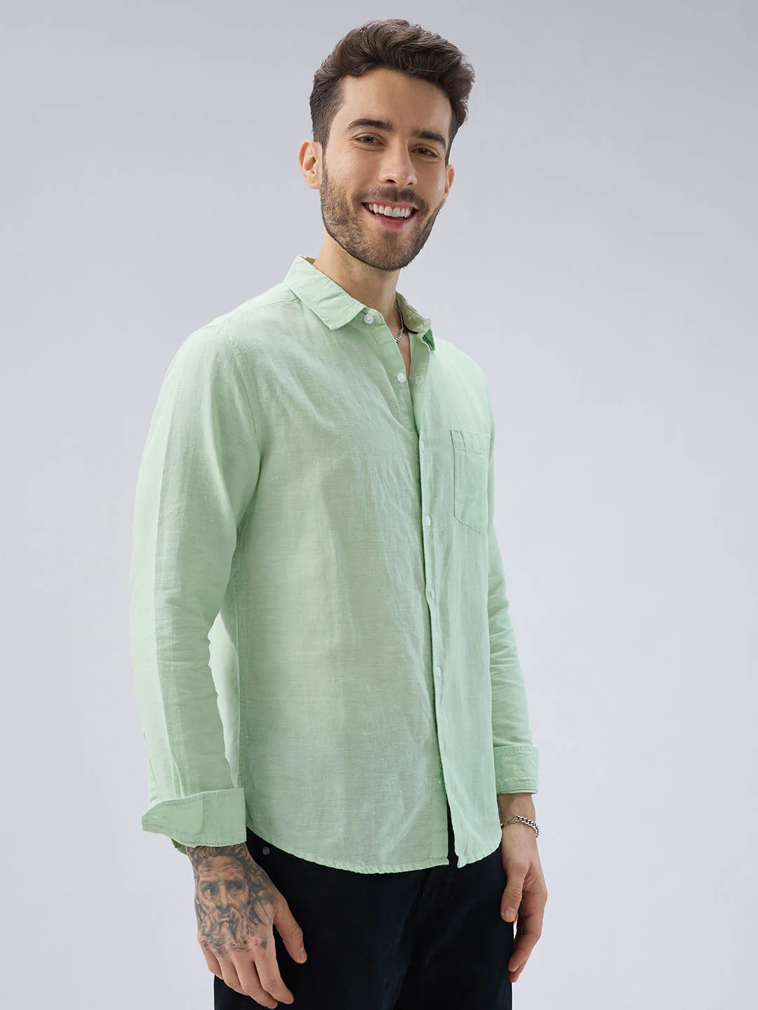 Cool Pastel Green Shirt - Image 6