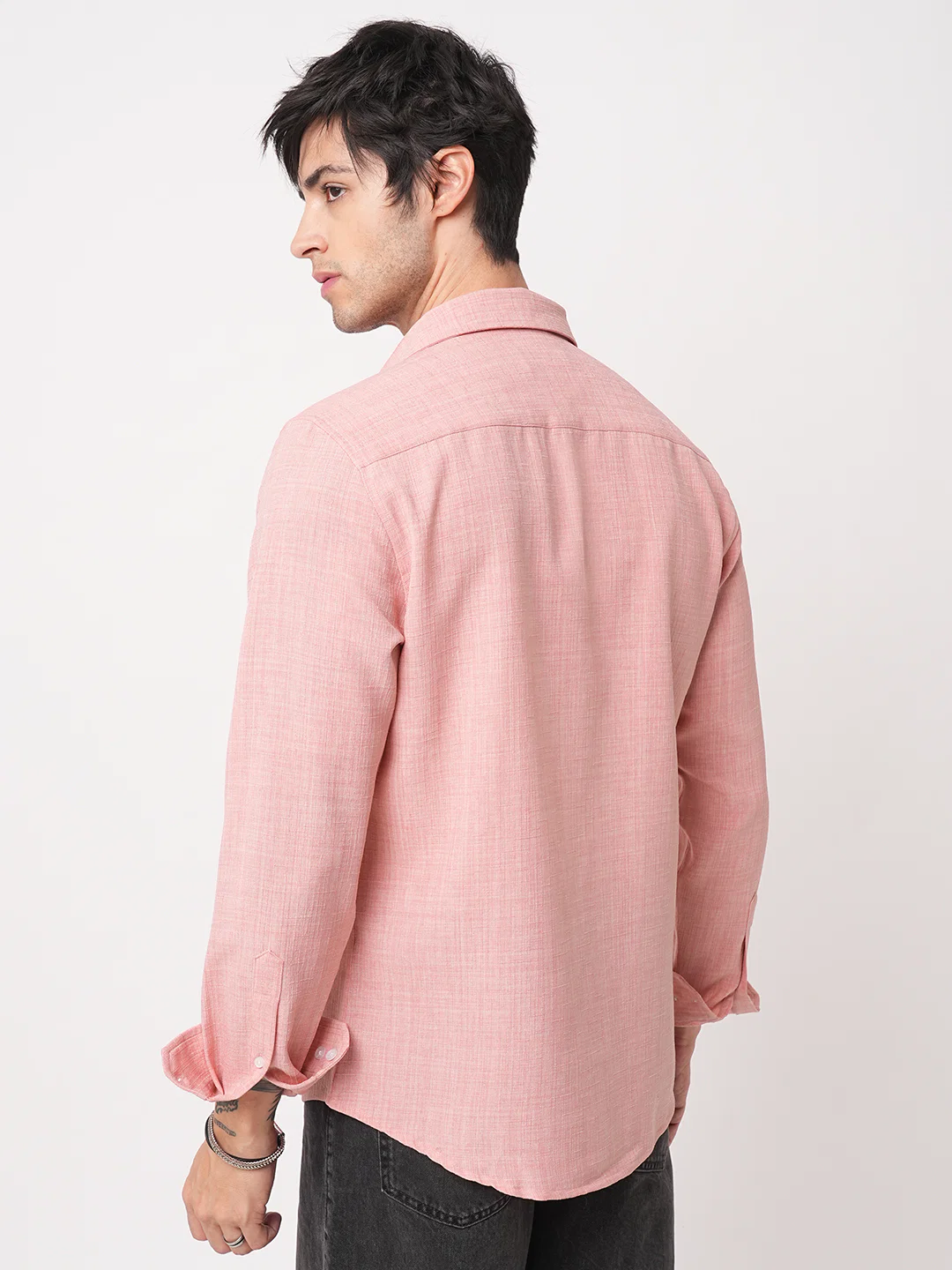 Coral Slub Textured Shirt - Image 6