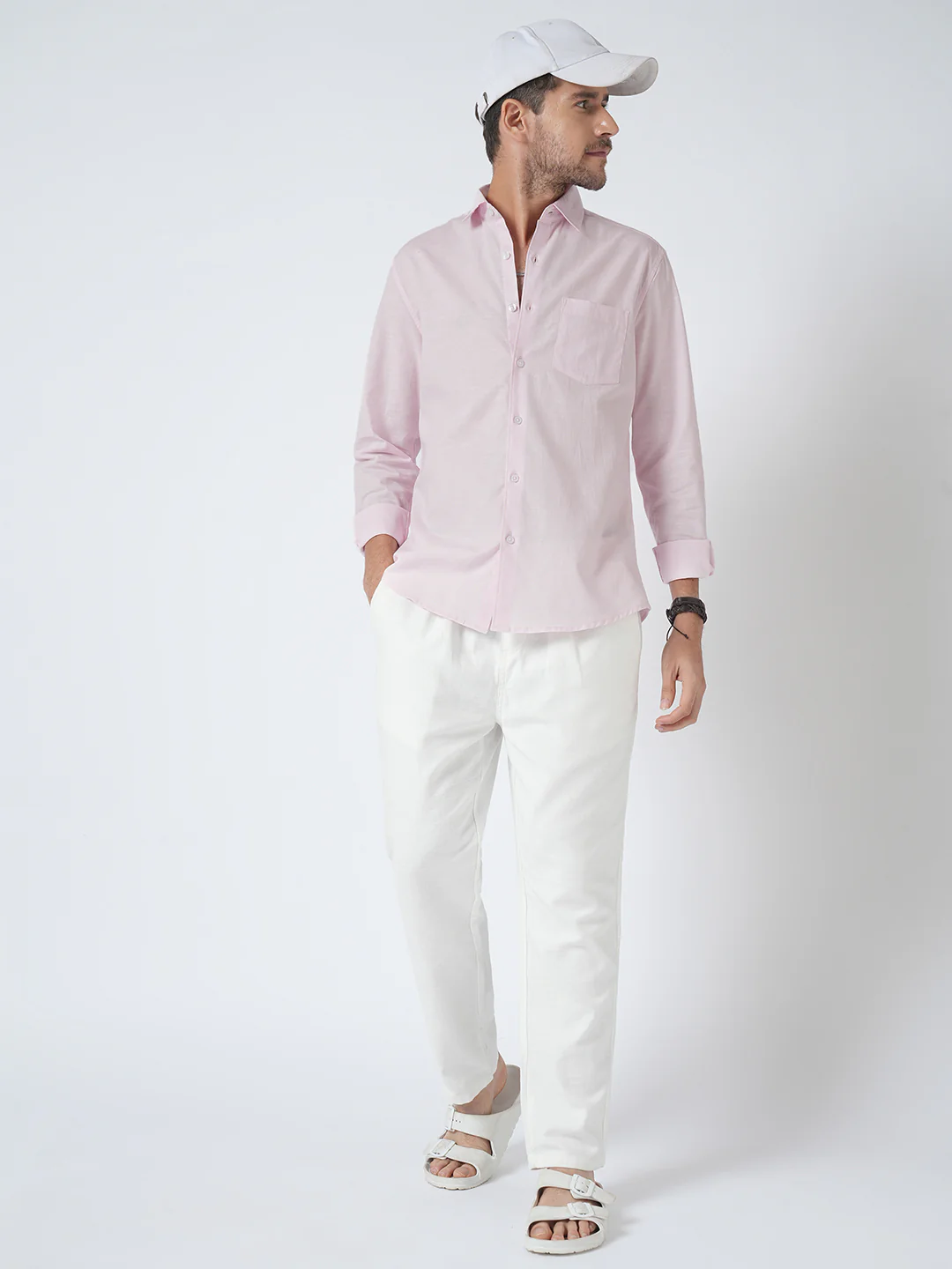 Cotton Candy Pink Slub Shirt - Image 8