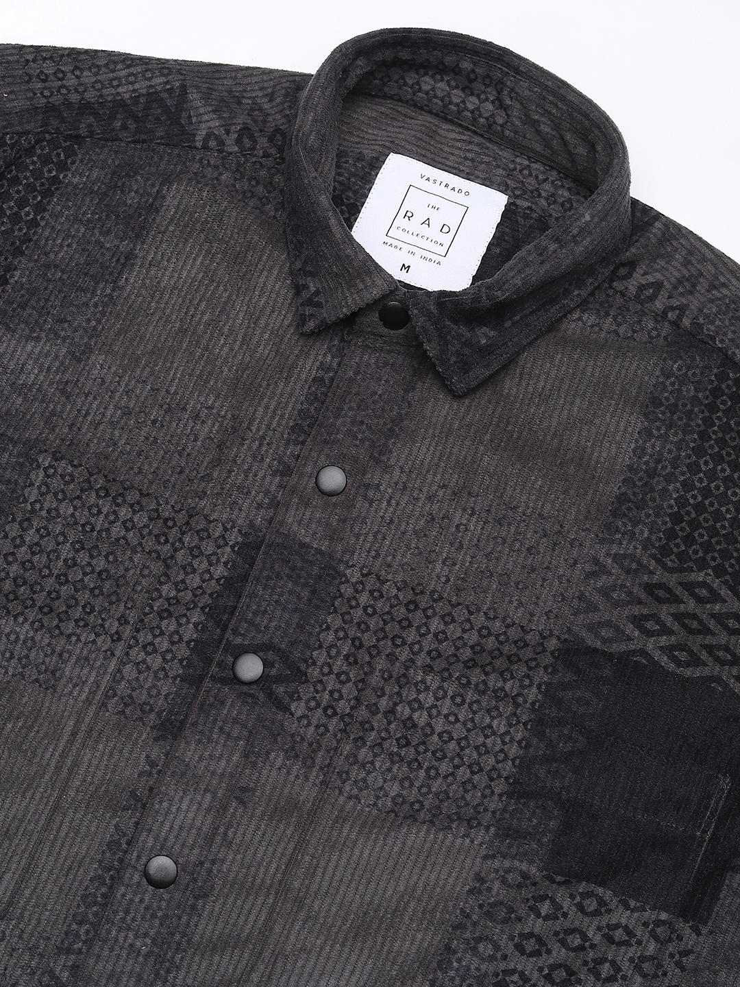 Couture Shadow Grey Double Pocket Corduroy Overshirt - Image 9