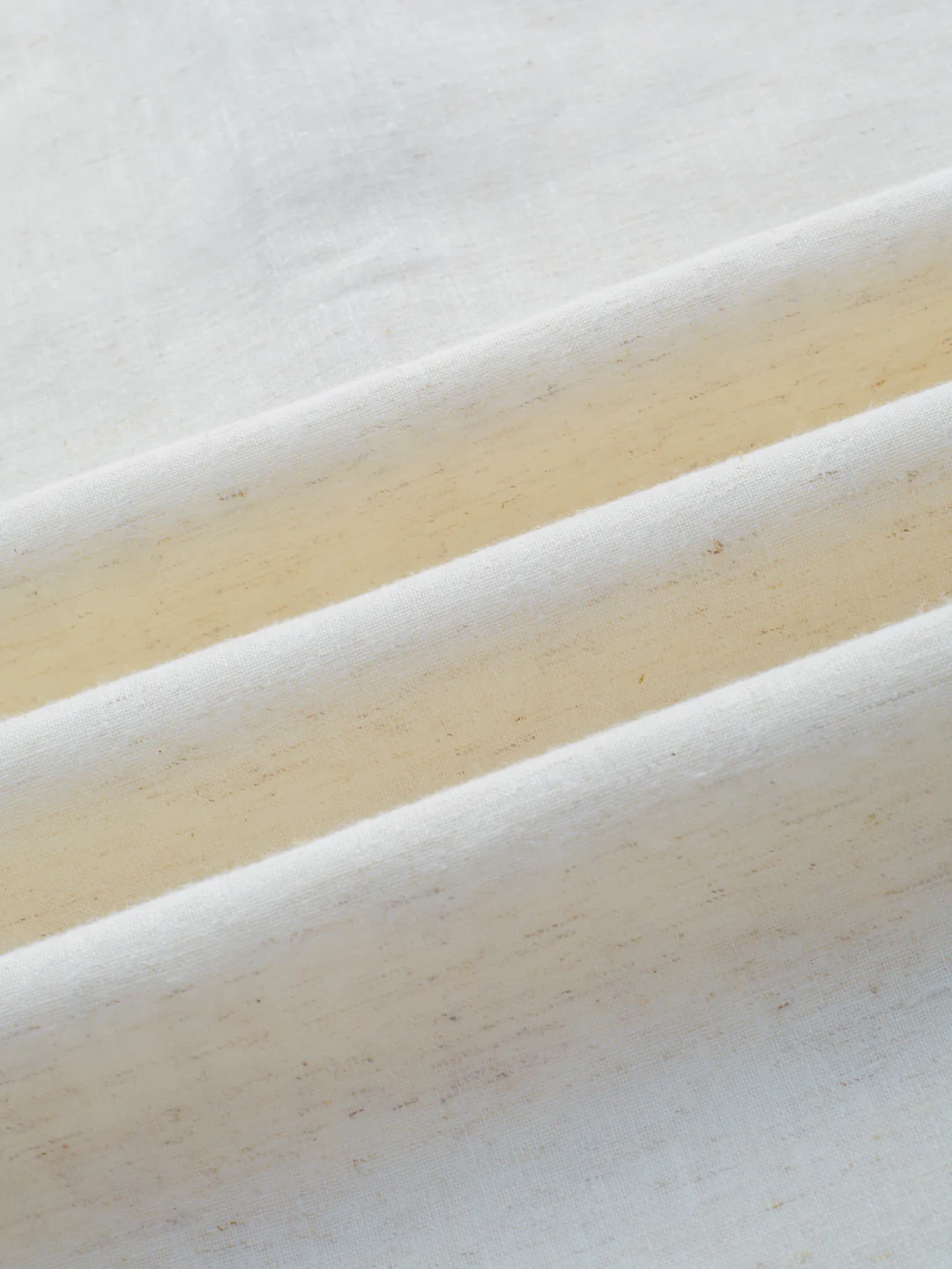 Cream Fine Slub Textured Sheer Kurta - Image 3