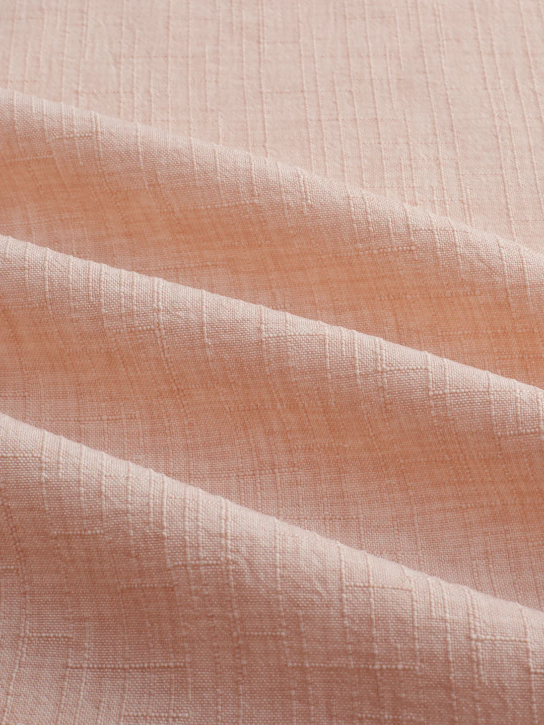 Creamy Peach Subtle Textured Shirt - Image 3