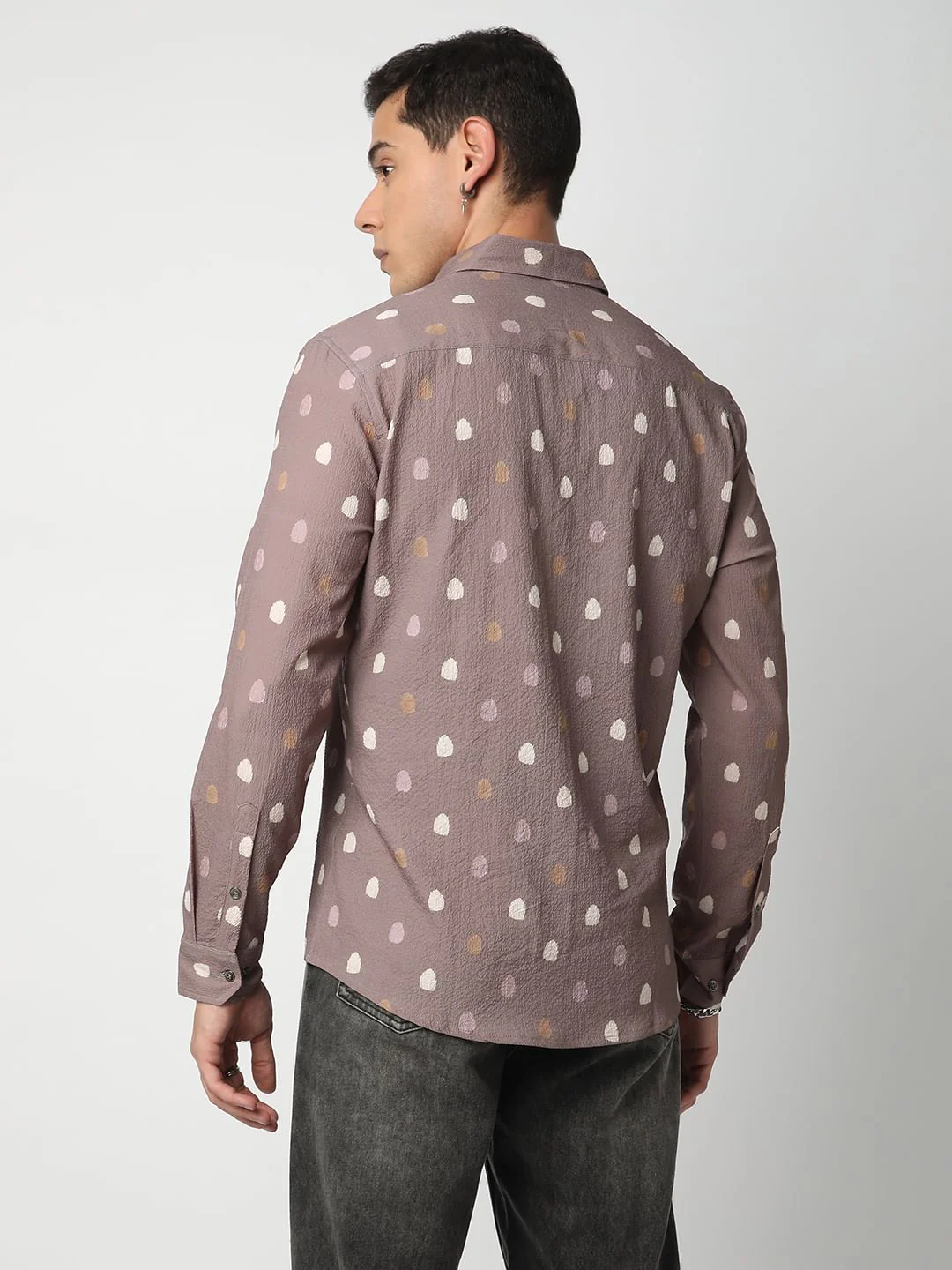 Creased Multicolour Printed Shirt - Image 6