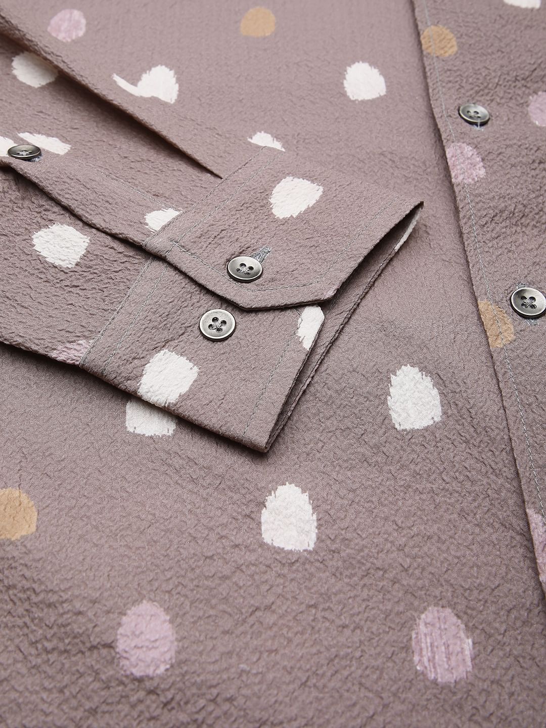 Creased Multicolour Printed Shirt - Image 8