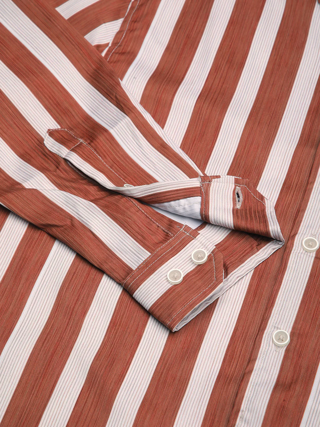Crimson Red Luxe Jacquard Shirt - Image 9