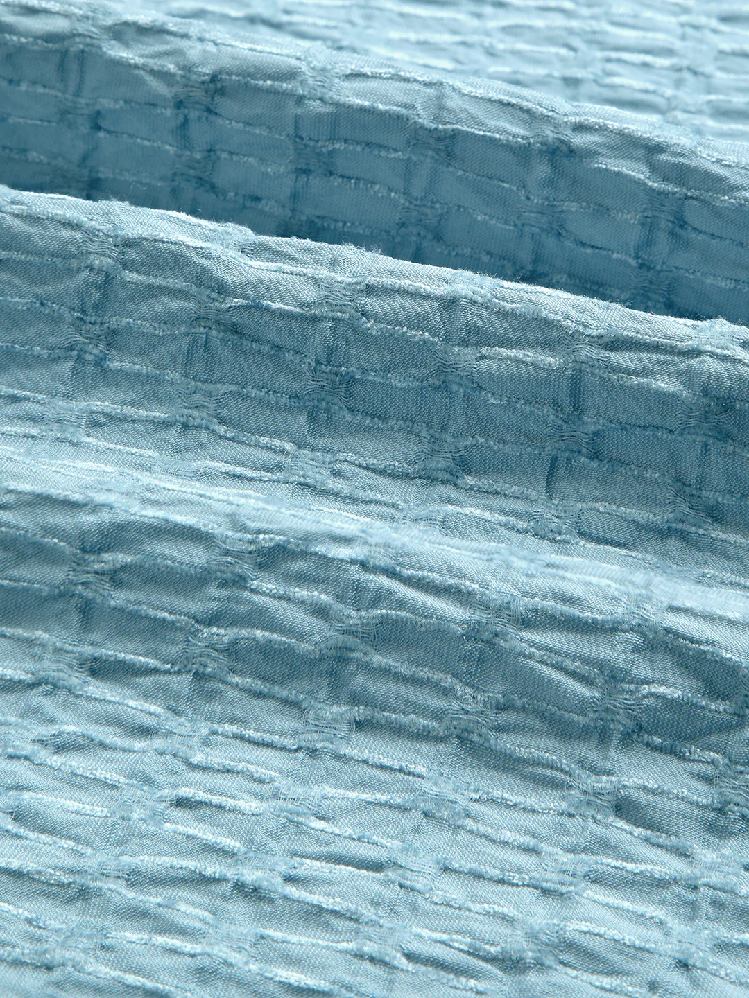 Crystal Wave Blue Horizontal Textured Shirt - Image 3