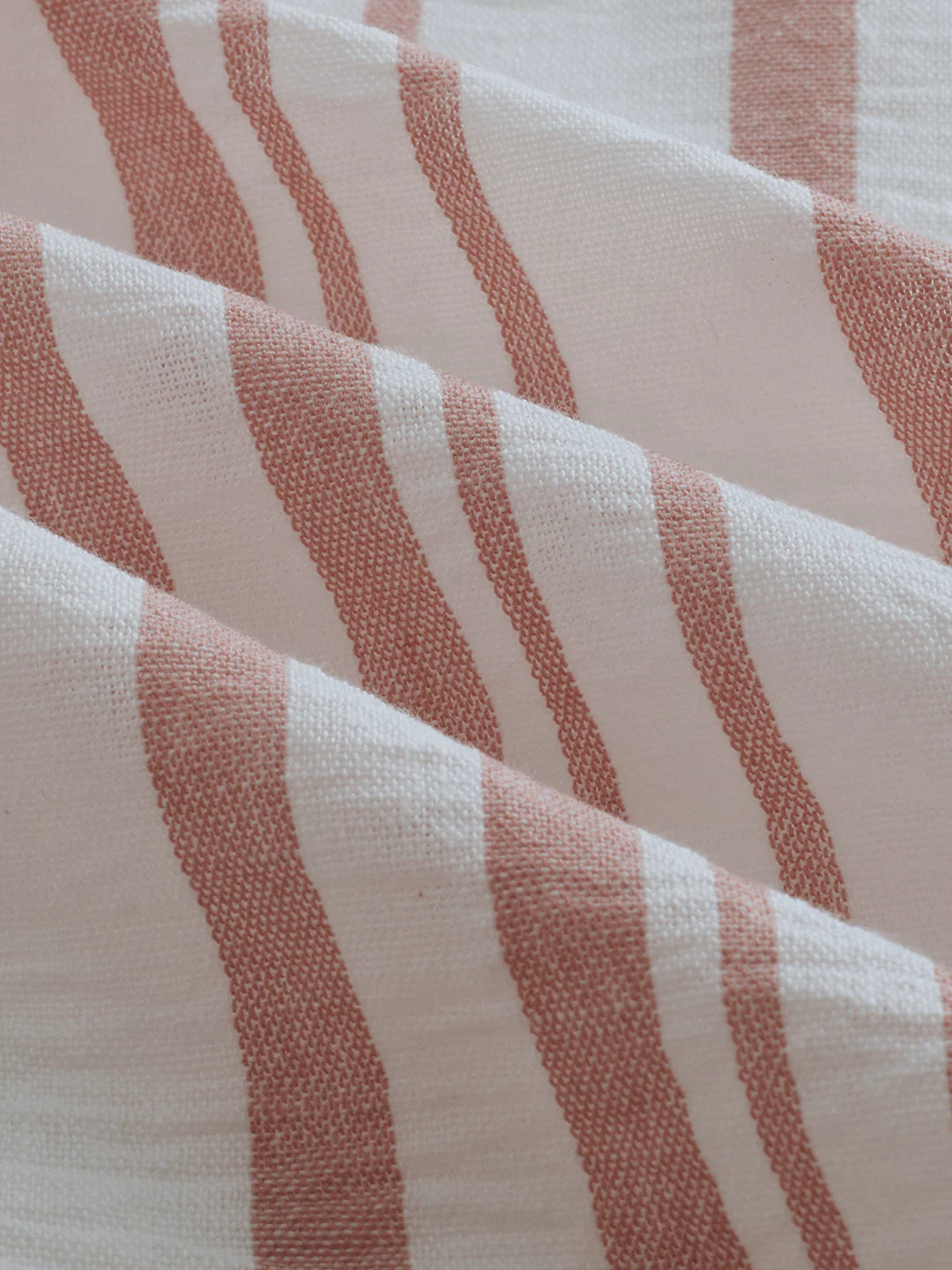 Dark Peach & White Vertical Striped Shirt - Image 8