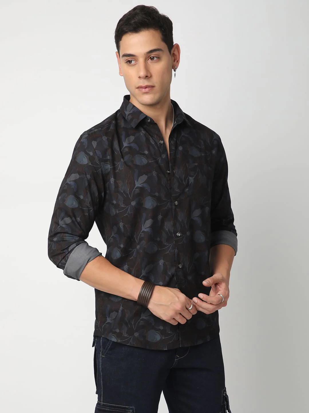 Debonair Black Floral Shirt - Image 5