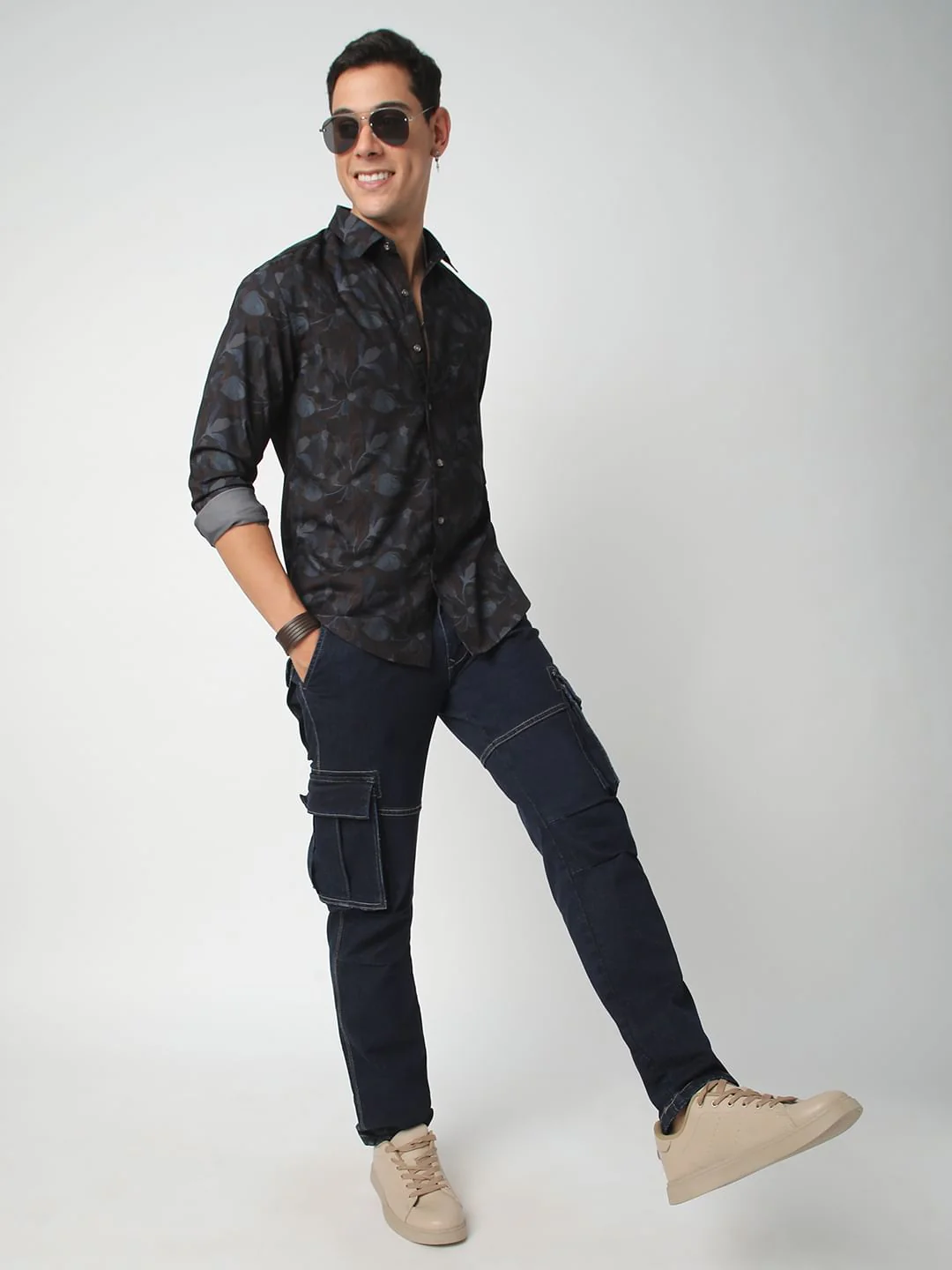 Debonair Black Floral Shirt - Image 7