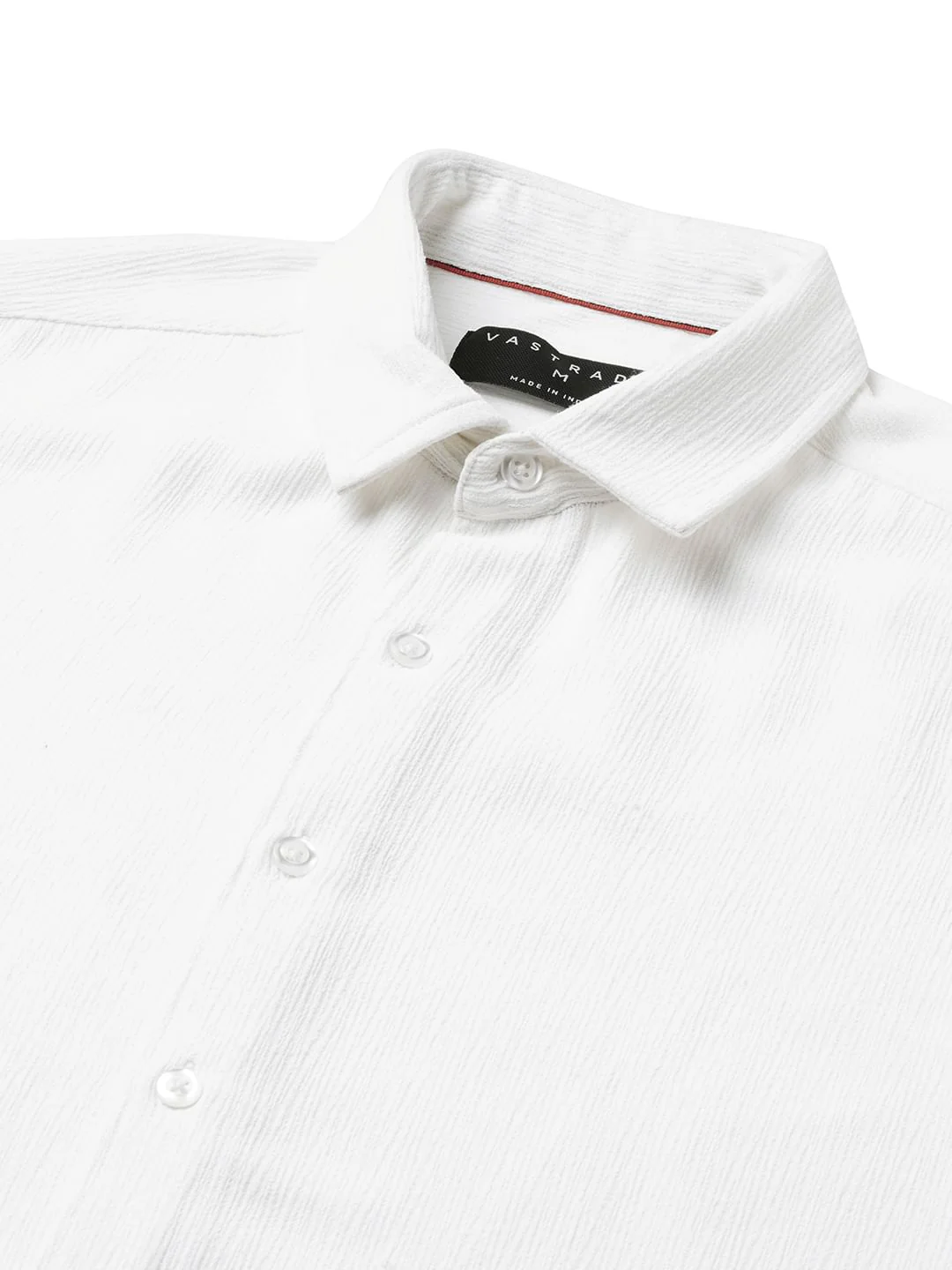 Debonair White Crepe Shirt - Image 3