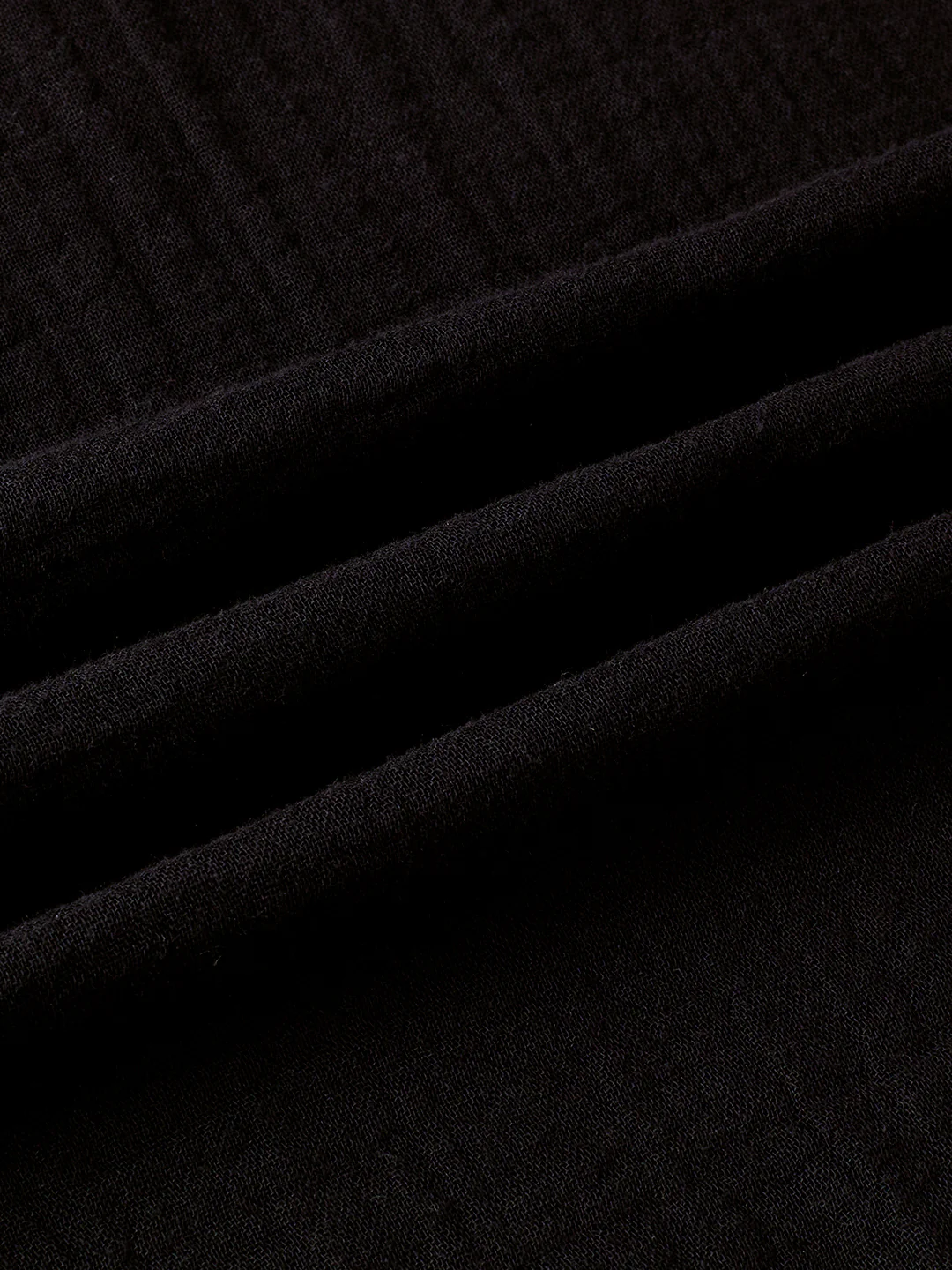 Deep Black Double Cloth Kurta - Image 9