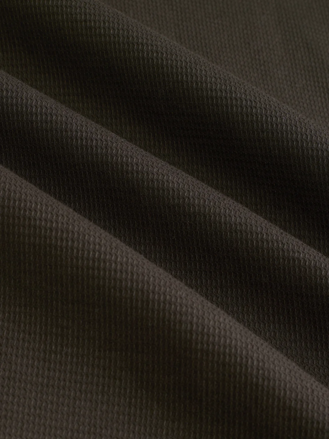 Deep Olive Refined Textured Shirt - Image 9