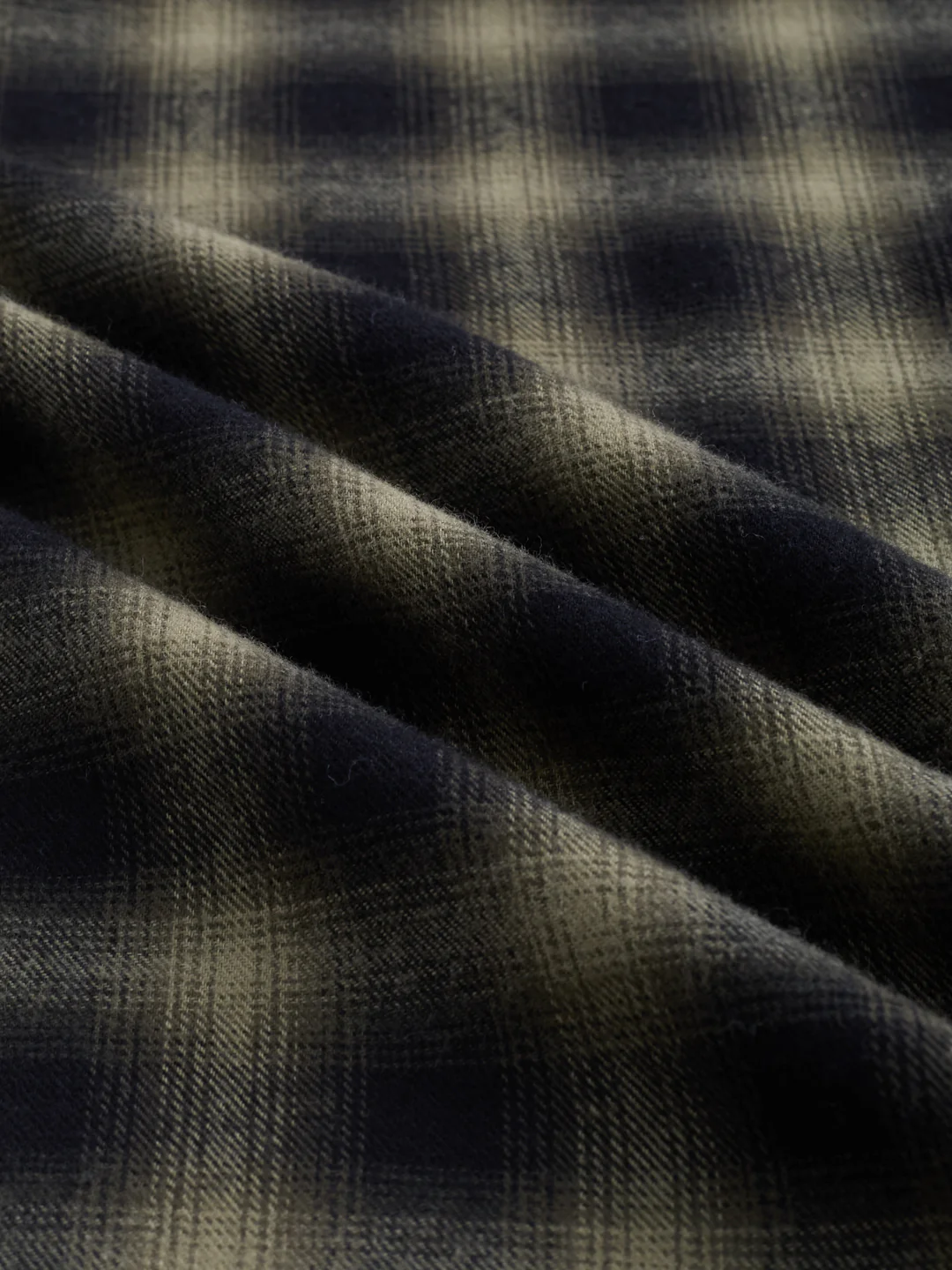Deep Olive Soft Rustic Checks Double Pocket Shirt - Image 8