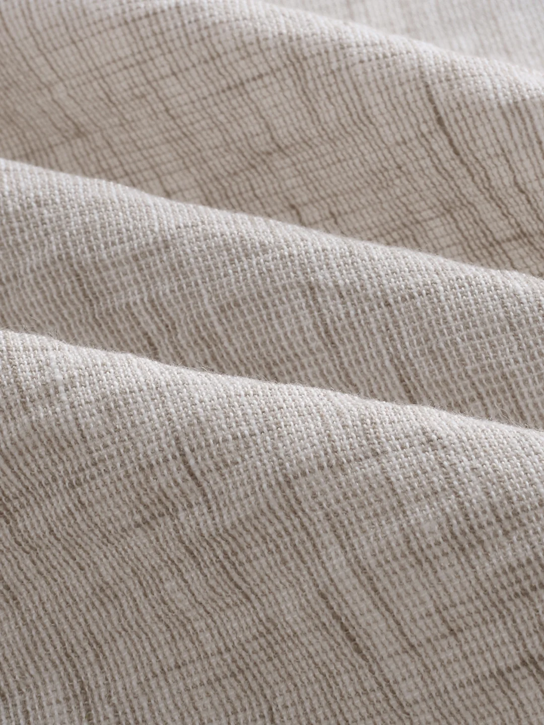 Desert Sand Beige Textured Shirt - Image 8
