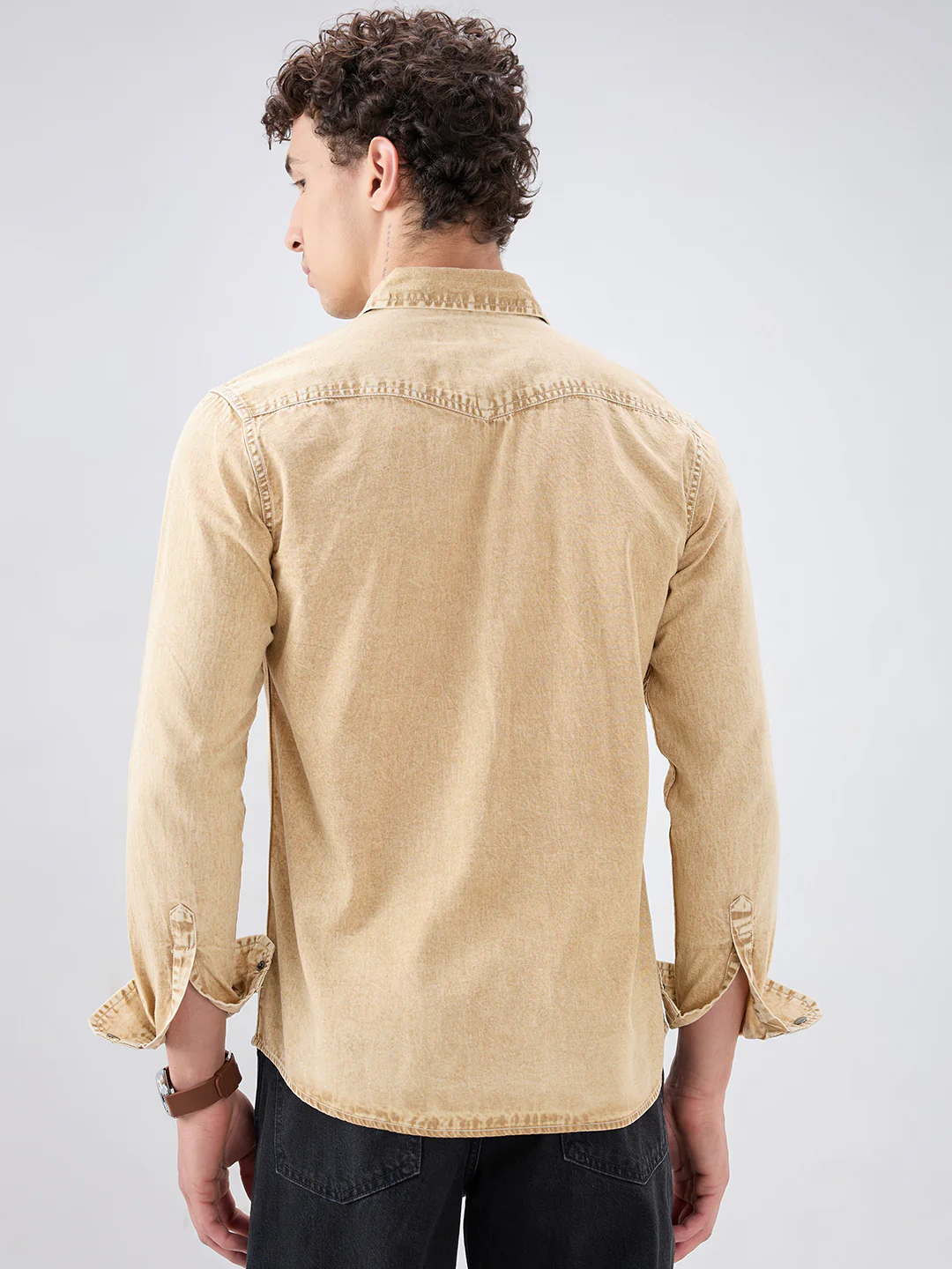 Desert Storm Vintage Acid Wash Double Pocket Shirt - Image 6