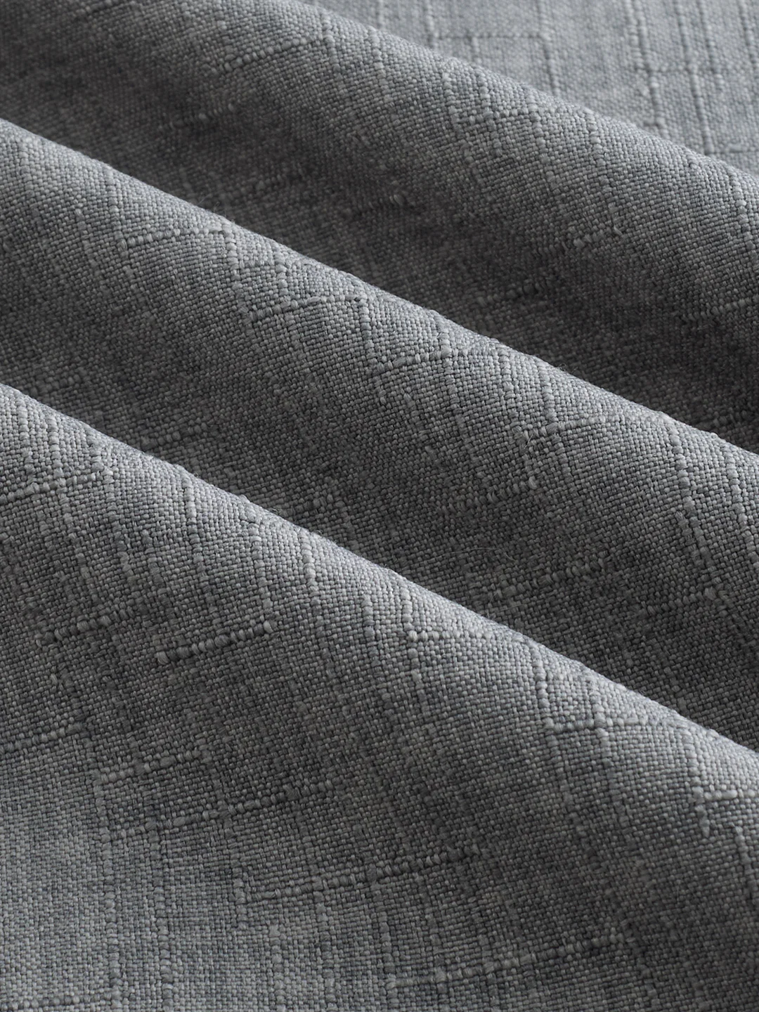 Dim Grey Slub Textured Shirt - Image 9