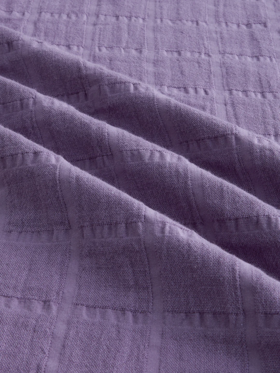 Dusky Lavender Box Weave Double Cloth Seersucker Shirt - Image 9