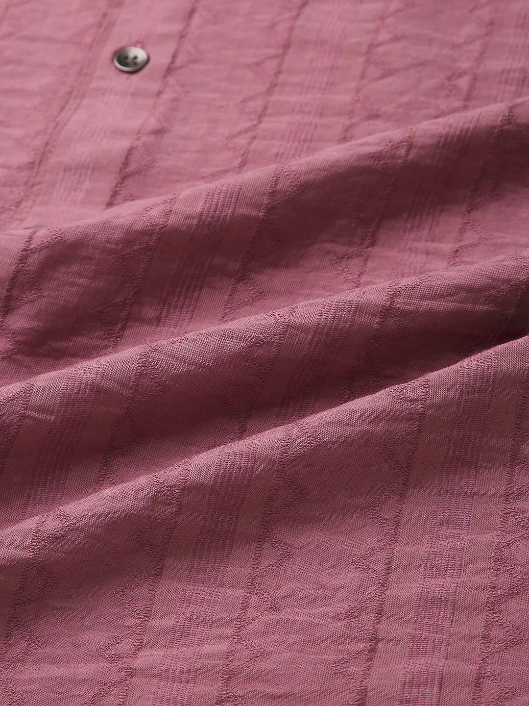 Dusky Rose Pink Jacquard Elegance Shirt - Image 3