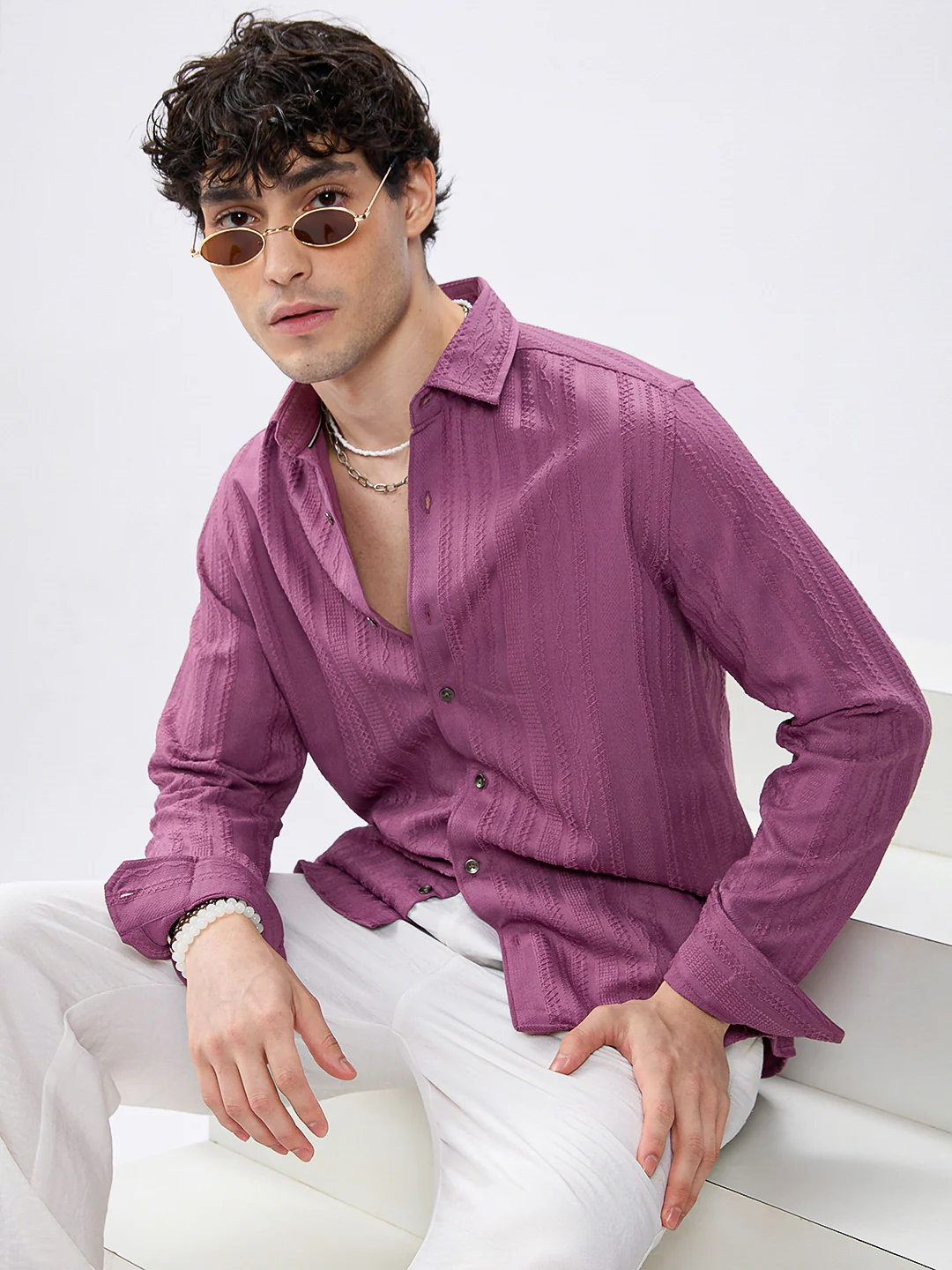 Dustrose Parallel Weave Dobby Luxe Shirt - Image 2