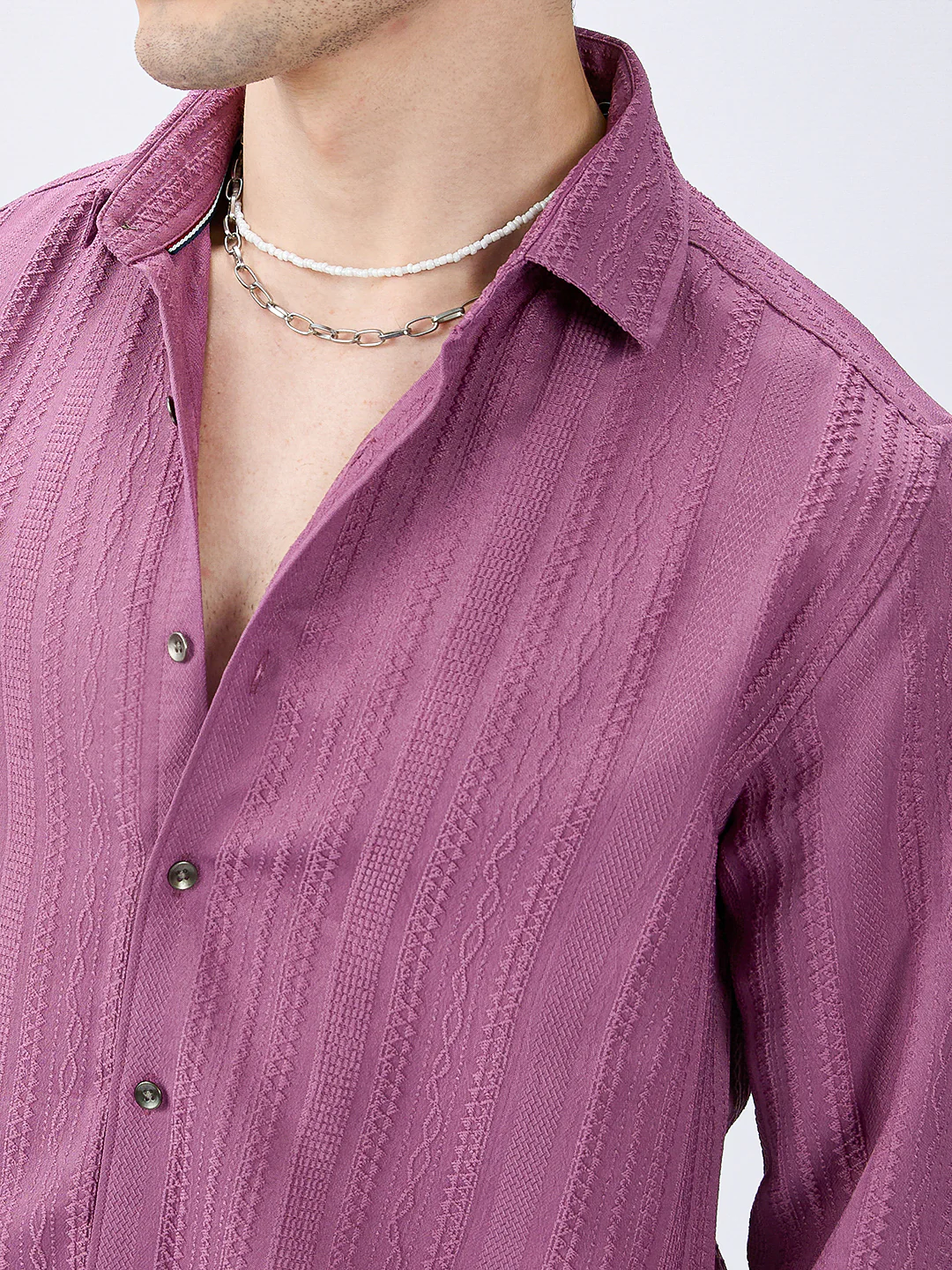 Dustrose Parallel Weave Dobby Luxe Shirt - Image 3