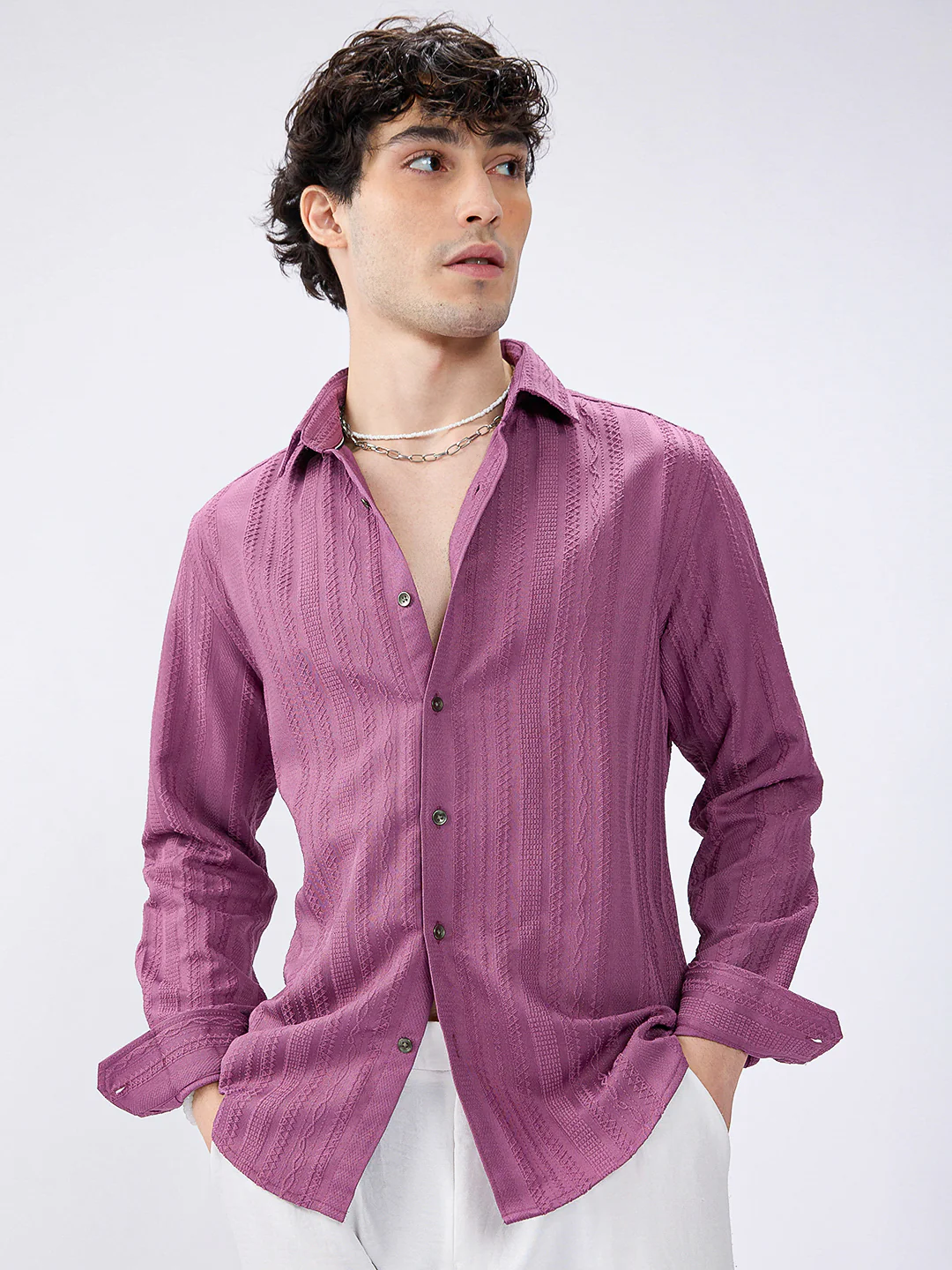 Dustrose Parallel Weave Dobby Luxe Shirt - Image 4