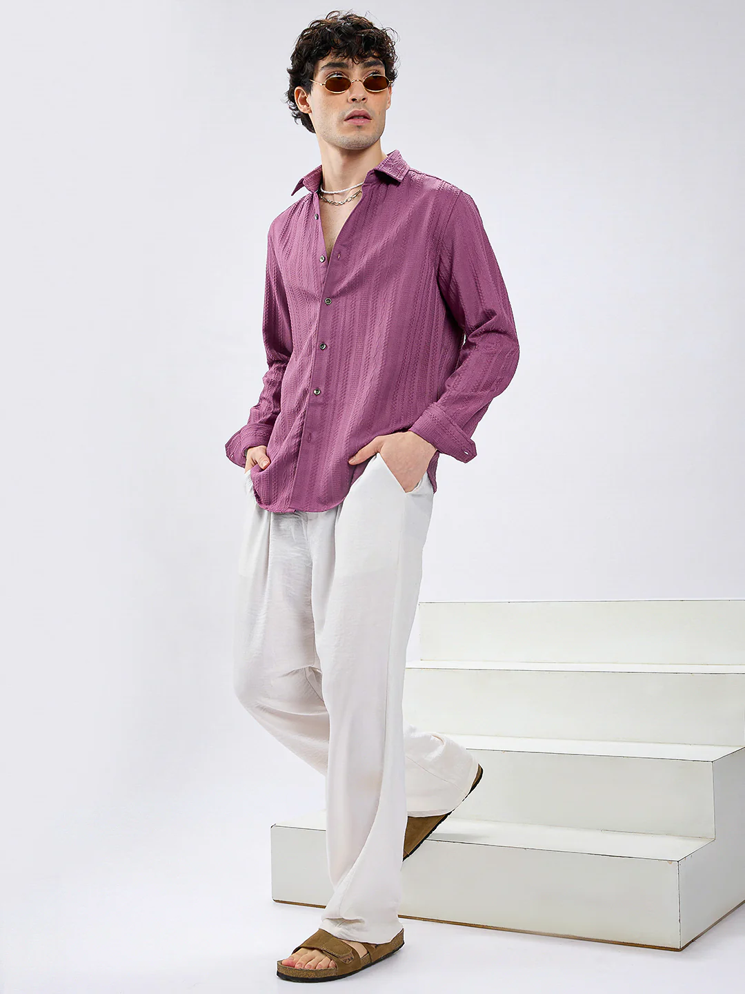 Dustrose Parallel Weave Dobby Luxe Shirt - Image 7
