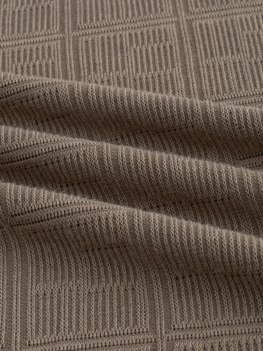 Dusty Beige Contrast Polo Neck T-shirt - Image 3
