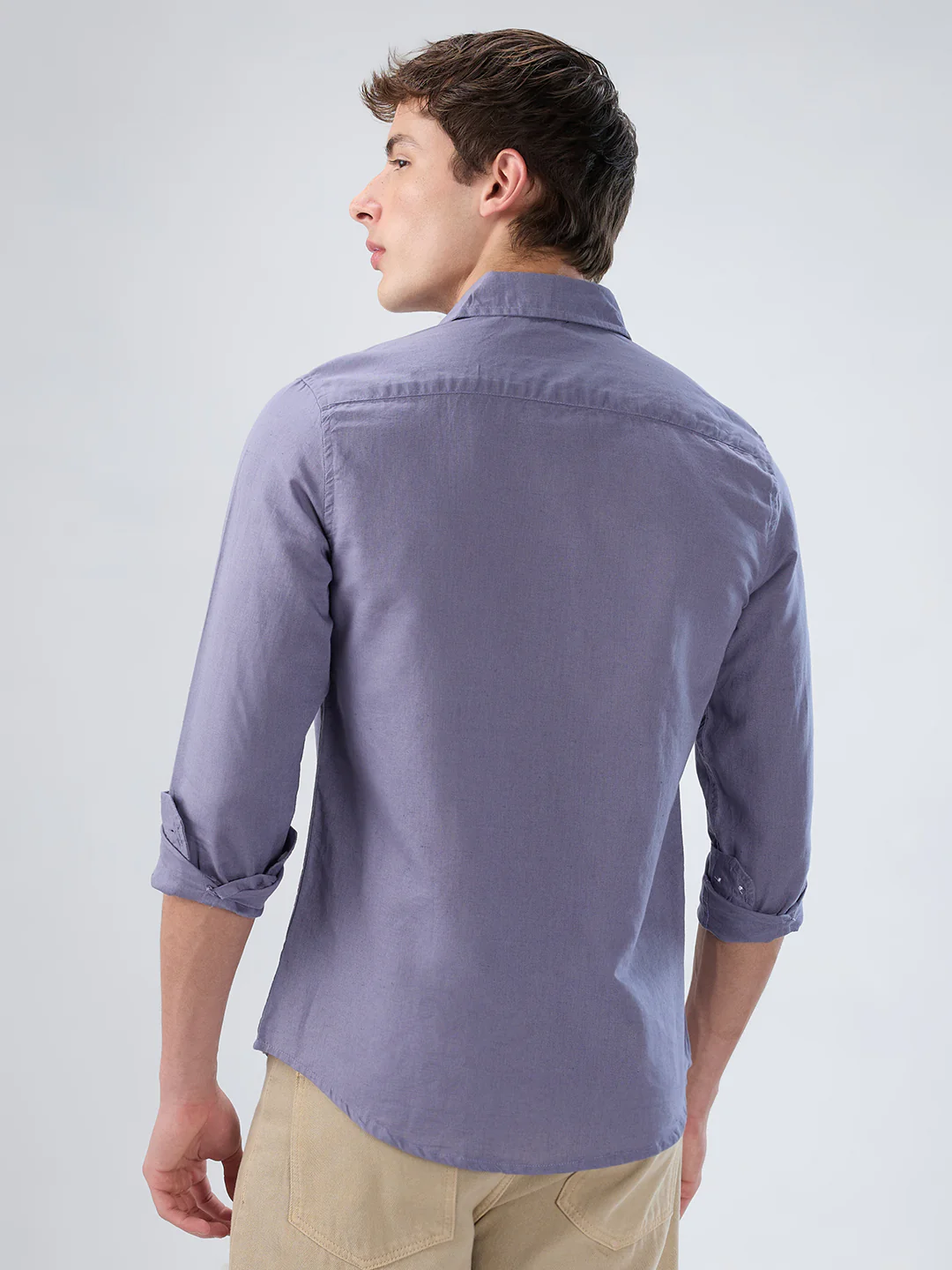 Dusty Lavender Linen Luxe Shirt - Image 7