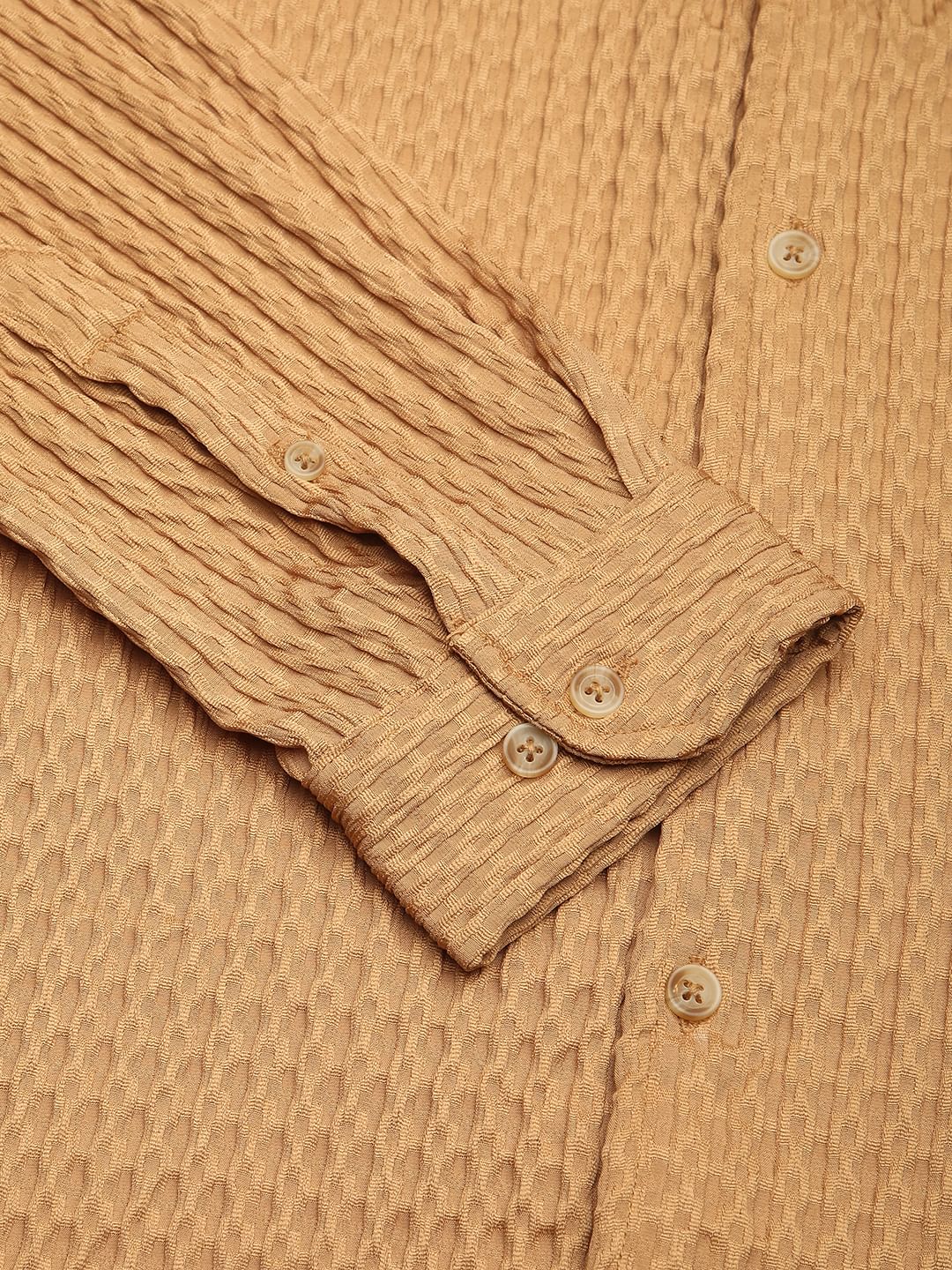 Eccentric Bronze Jacquard Shirt - Image 8
