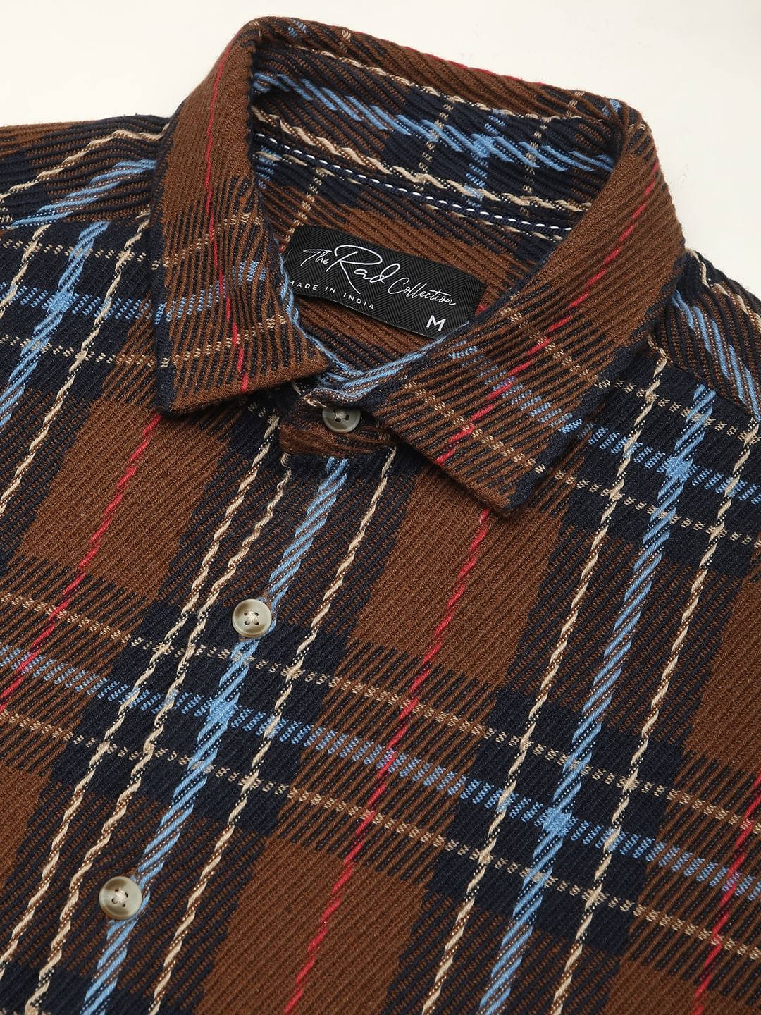 Elegance Multicolour Heavy Twill Checks Shirt - Image 3