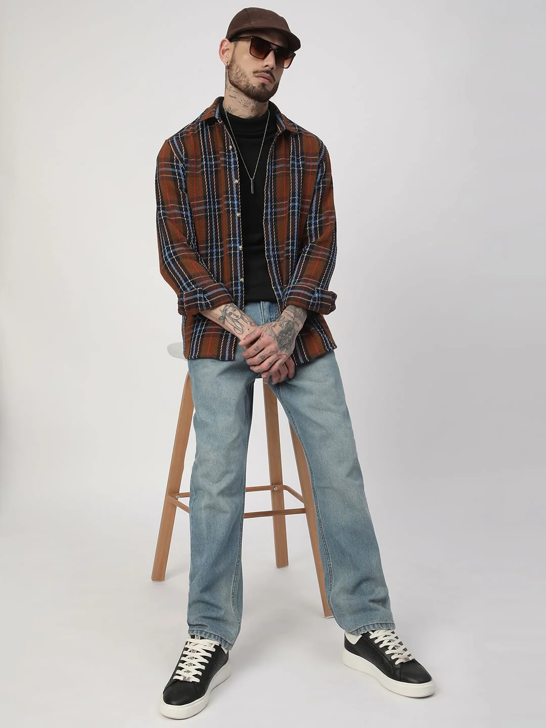 Elegance Multicolour Heavy Twill Checks Shirt - Image 8