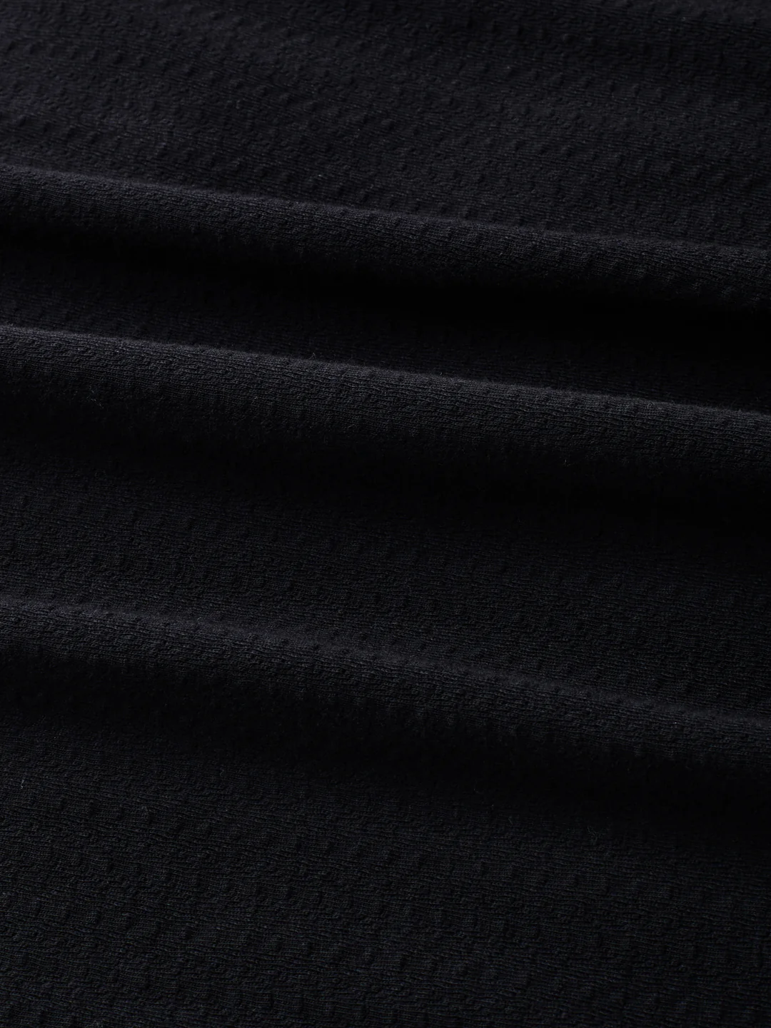 Elegant Black Knit Textured Shirt - Image 8